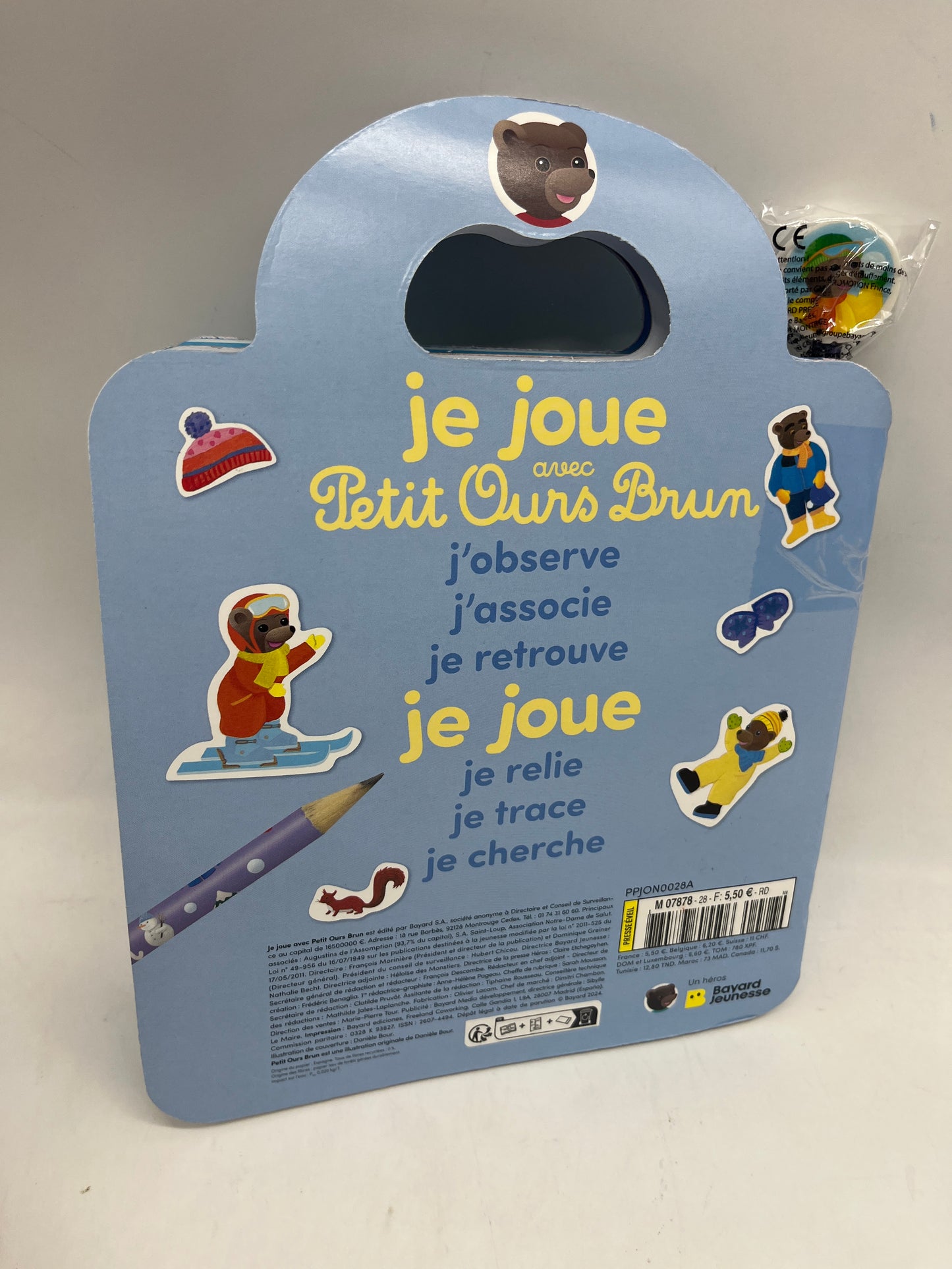 Magazine Je joue avec Petit ours brun jeux histoire stickers thème l’hiver Neuf !