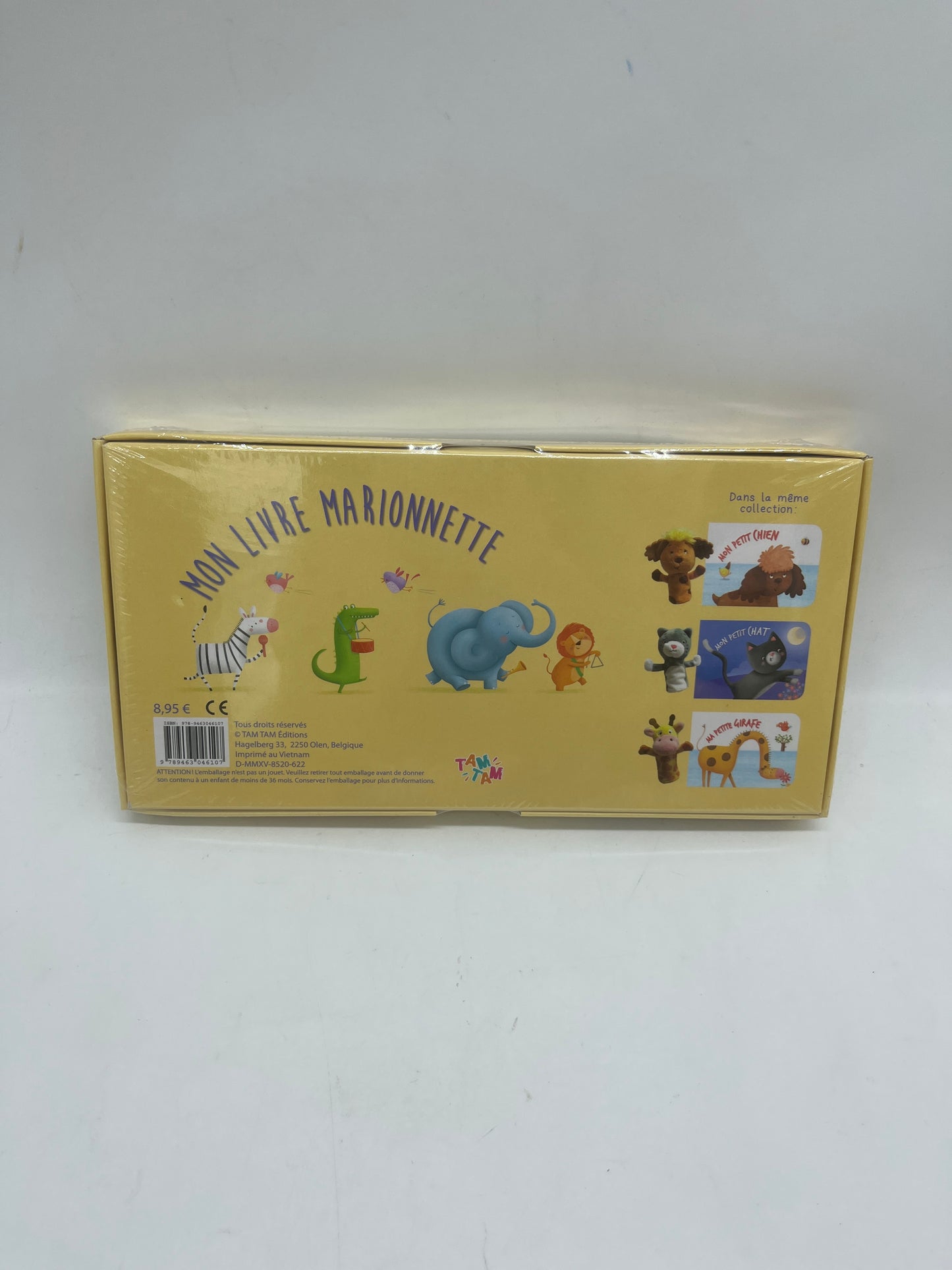 Coffret cadeau marionnette avec son livre  modèle éléphant Neuf sous blister