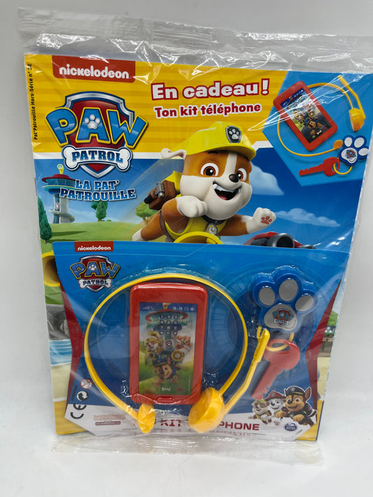 Livre d’activité magazines Pat Patrouille avec son kit téléphone Neuf