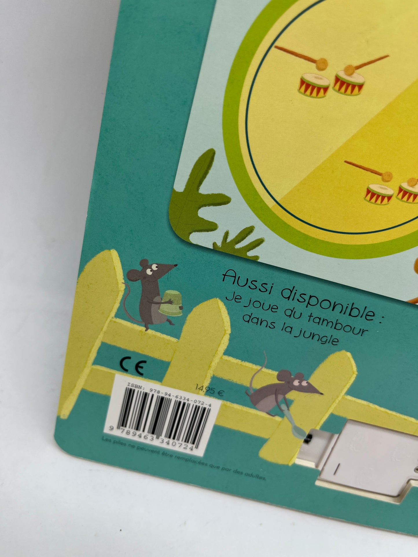 Livre Sonore Musical Joue du tambour à la ferme Neuf Yoyo édition Jeunesse