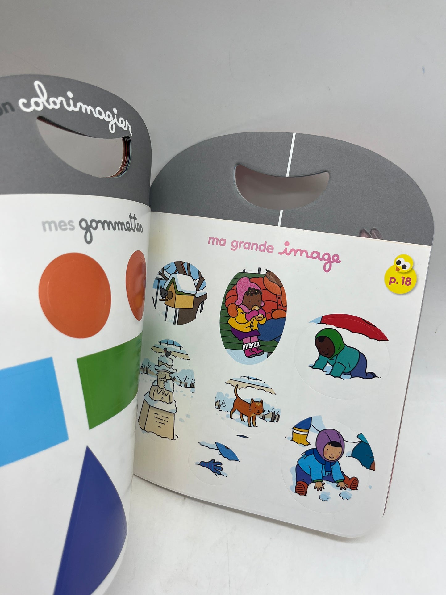 Magazine Livre souple Picoti théme des engins avec gommettes coloriage histoires Neuf