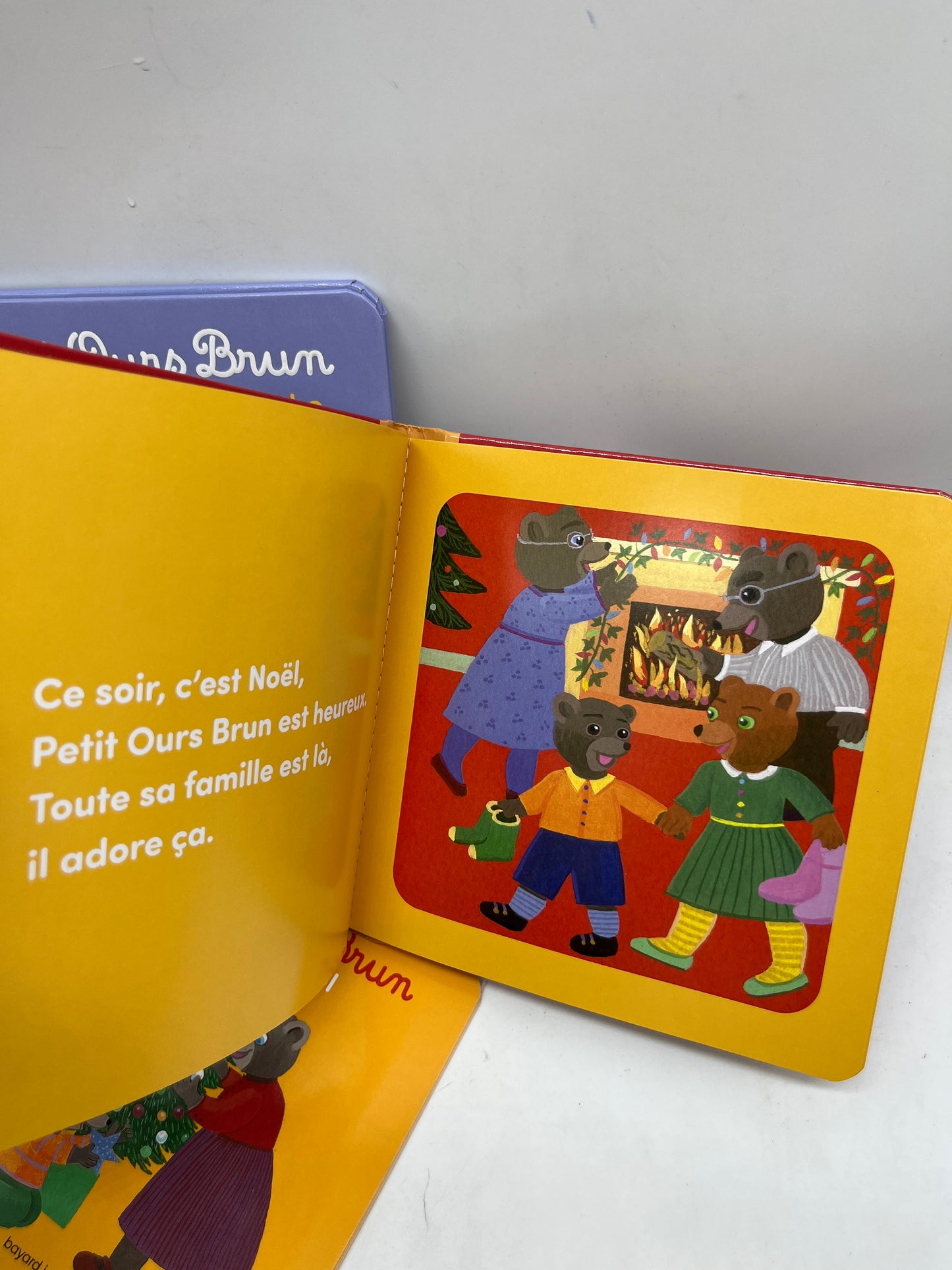 Lot de 3 livres histoires Noël Petit Ours Brun rigide et souple Neuf