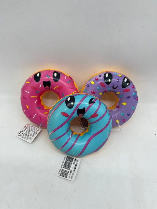 Lot de 3 Figurines Squishy Donuts jeu jouet à malaxer Asmr anti stress Neuf