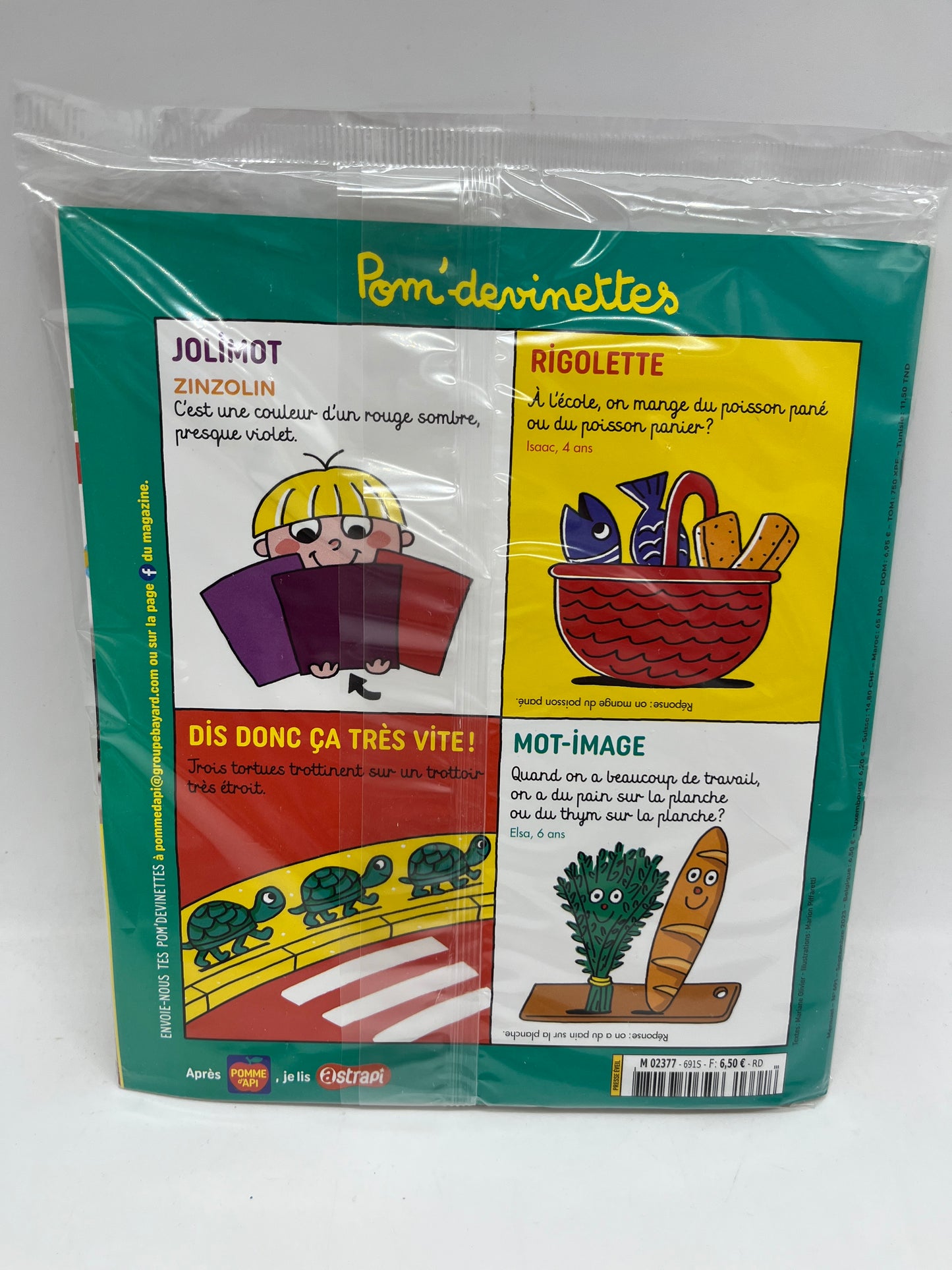 livre d’activite magazine  Pomme d’api Thème  son puzzle je compte avec Petit Ours brun Neuf