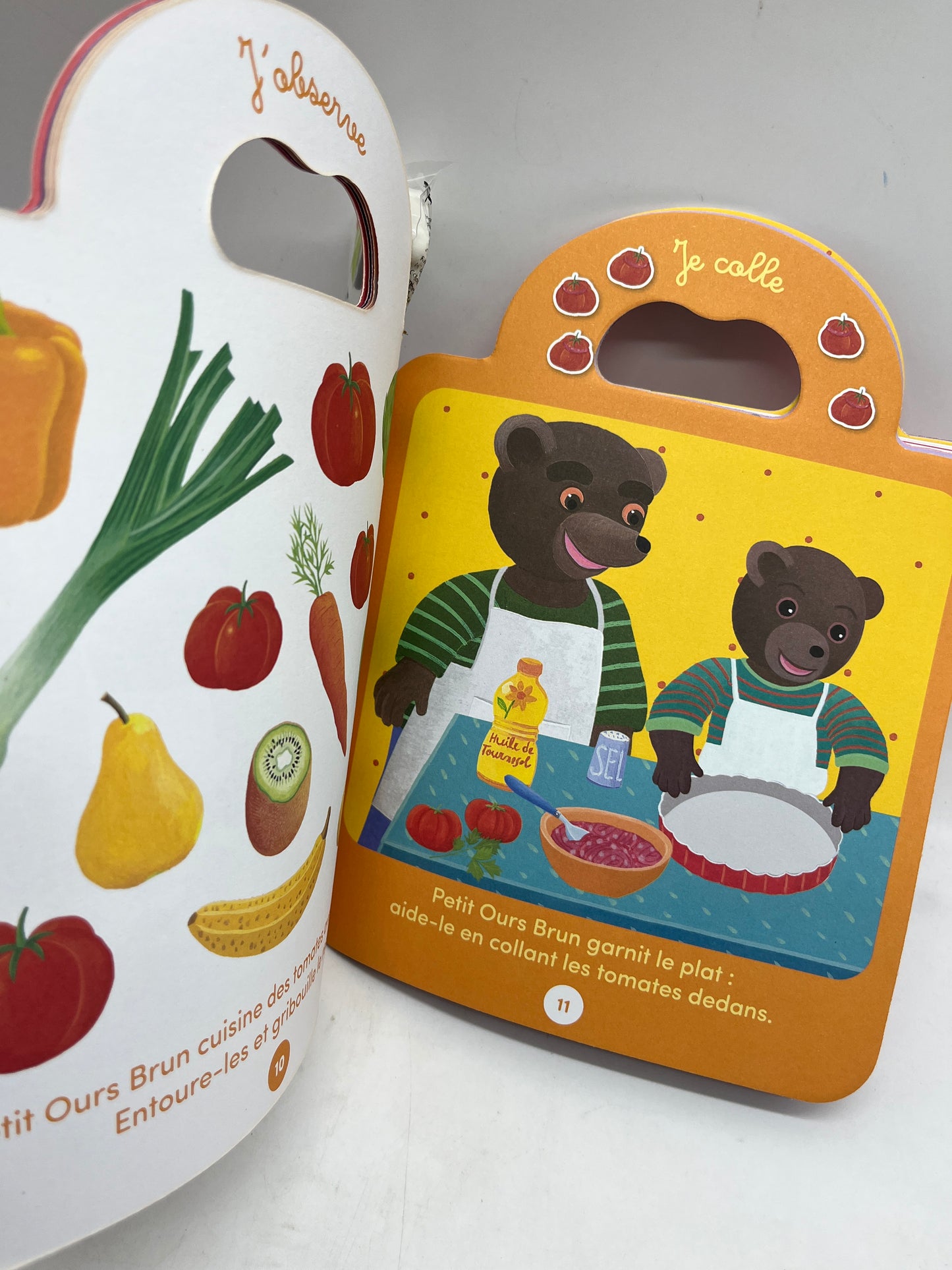 Livre d’activité Magazine Je joue avec Petit ours brun jeux histoire stickers Neuf thème La cuisine ! Jeux activité stickers