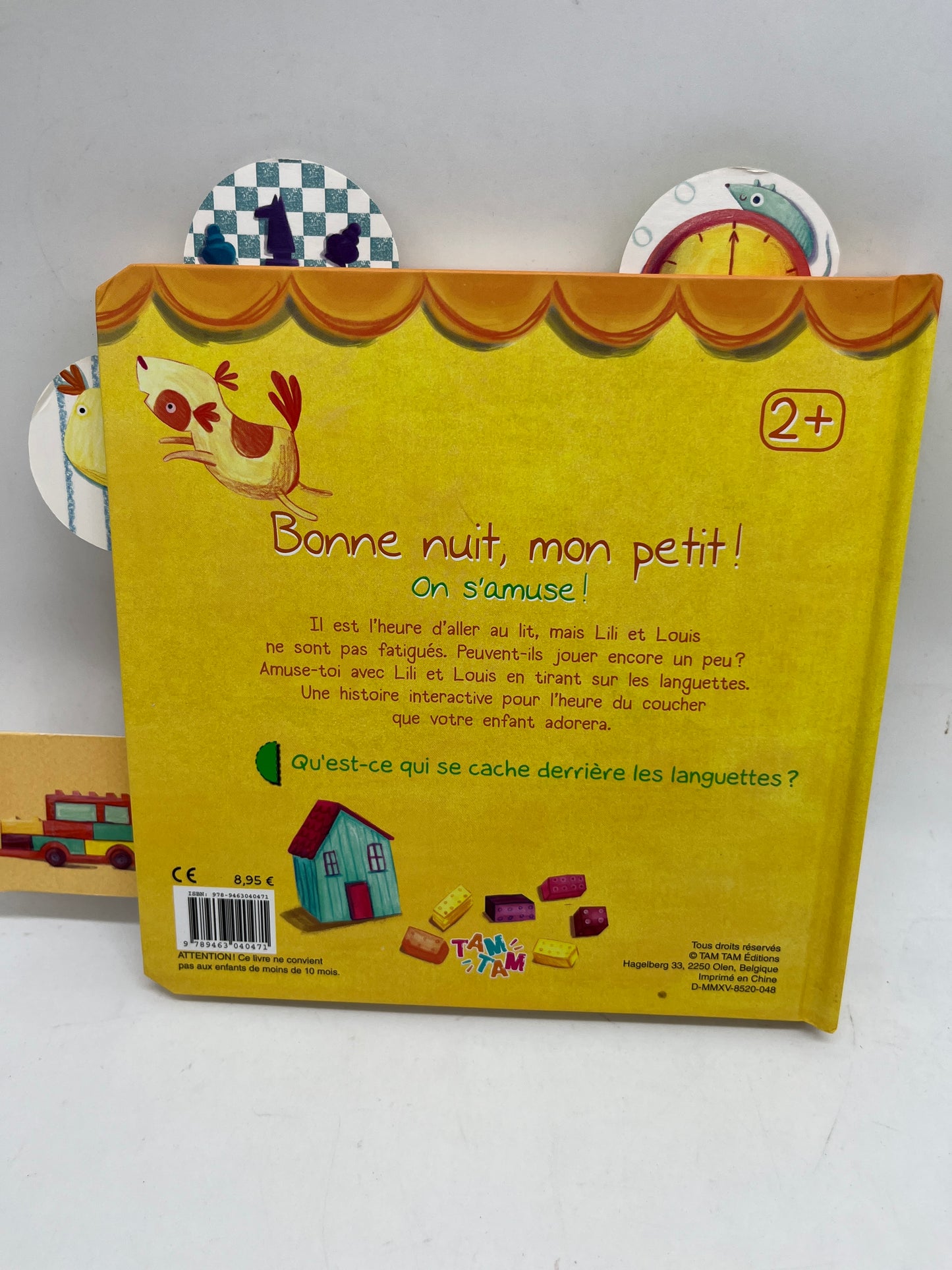 livre animé avec tirette Bonne nuit mon petit modèle on s’amuse  Neuf
