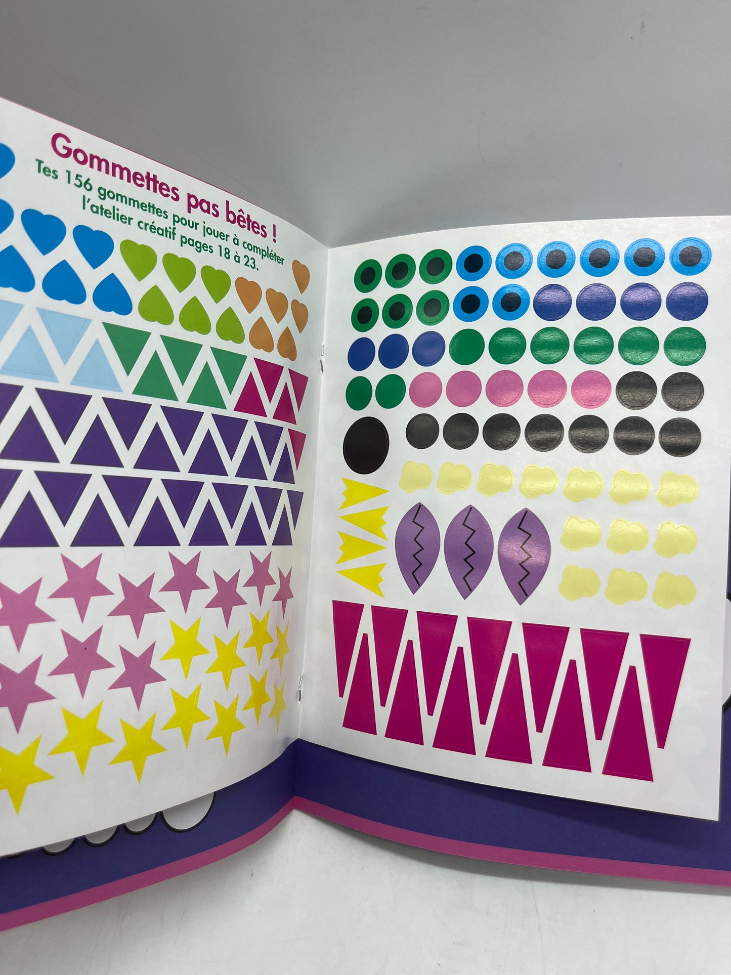 Livre d’activité Magazine TOUPIE les jeux de l’école avec ses 155 gommettes Sacha le Chat Neuf