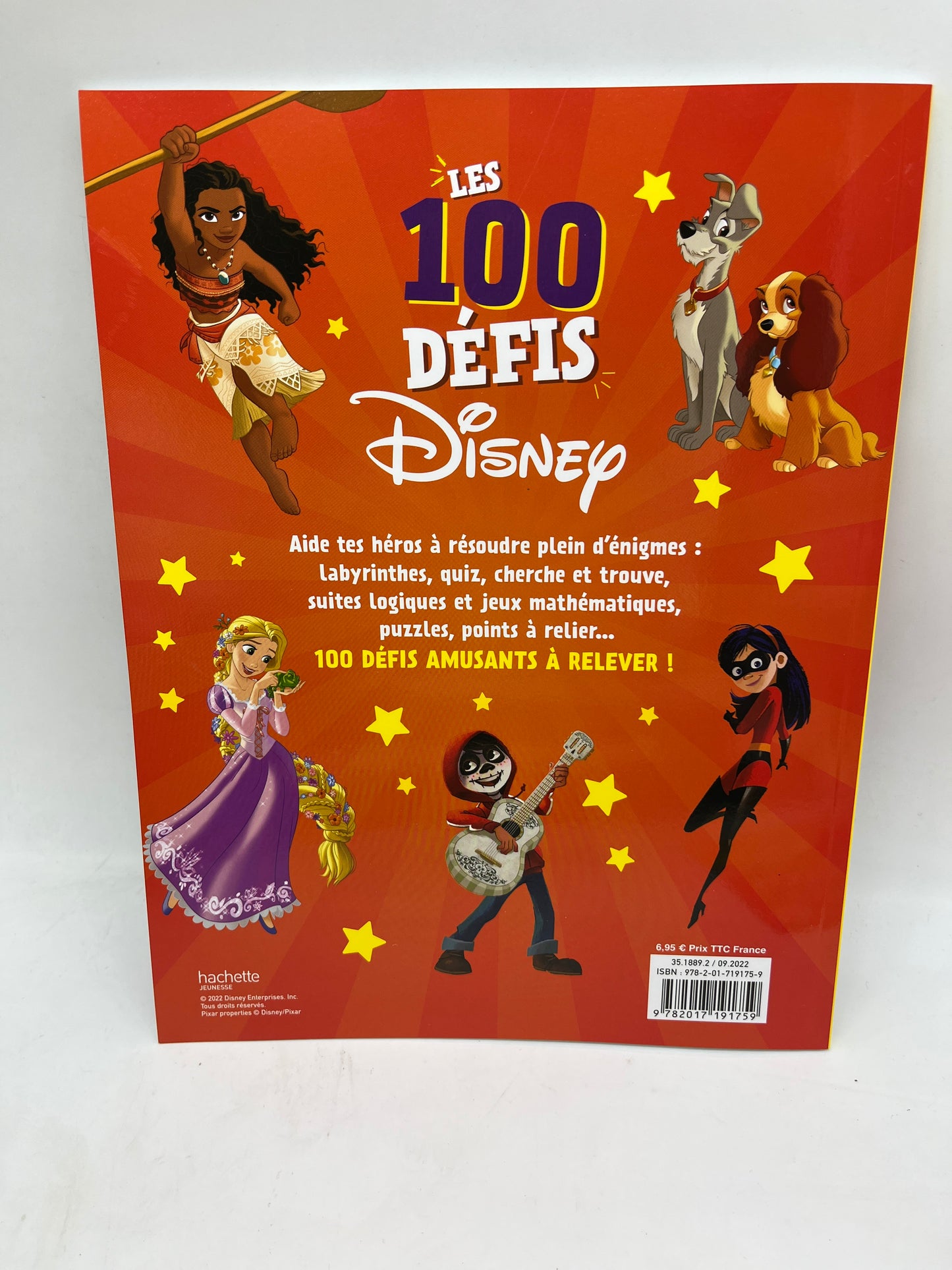 Magazine livre d’activité Mes 100 Défis avec tes Héros Disney Histoire des jeux des activité  pour Les 6-8 ansNeuf