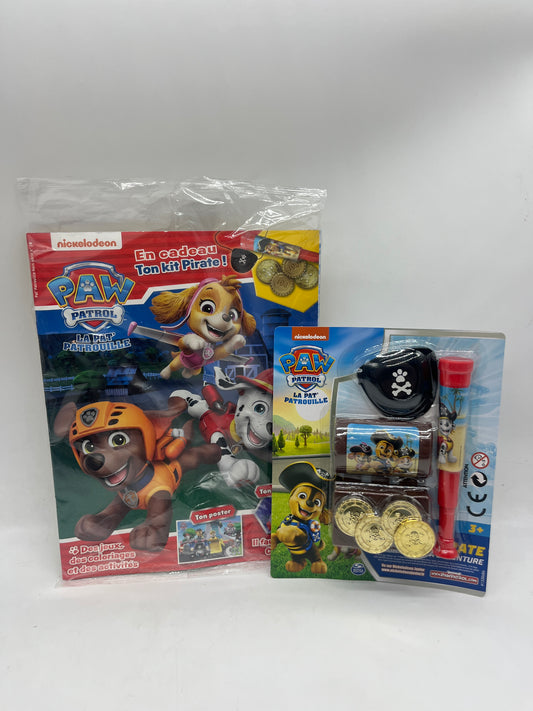 Livre d’activité magazine Pat Patrouille avec son jouet son kit pirate Neuf