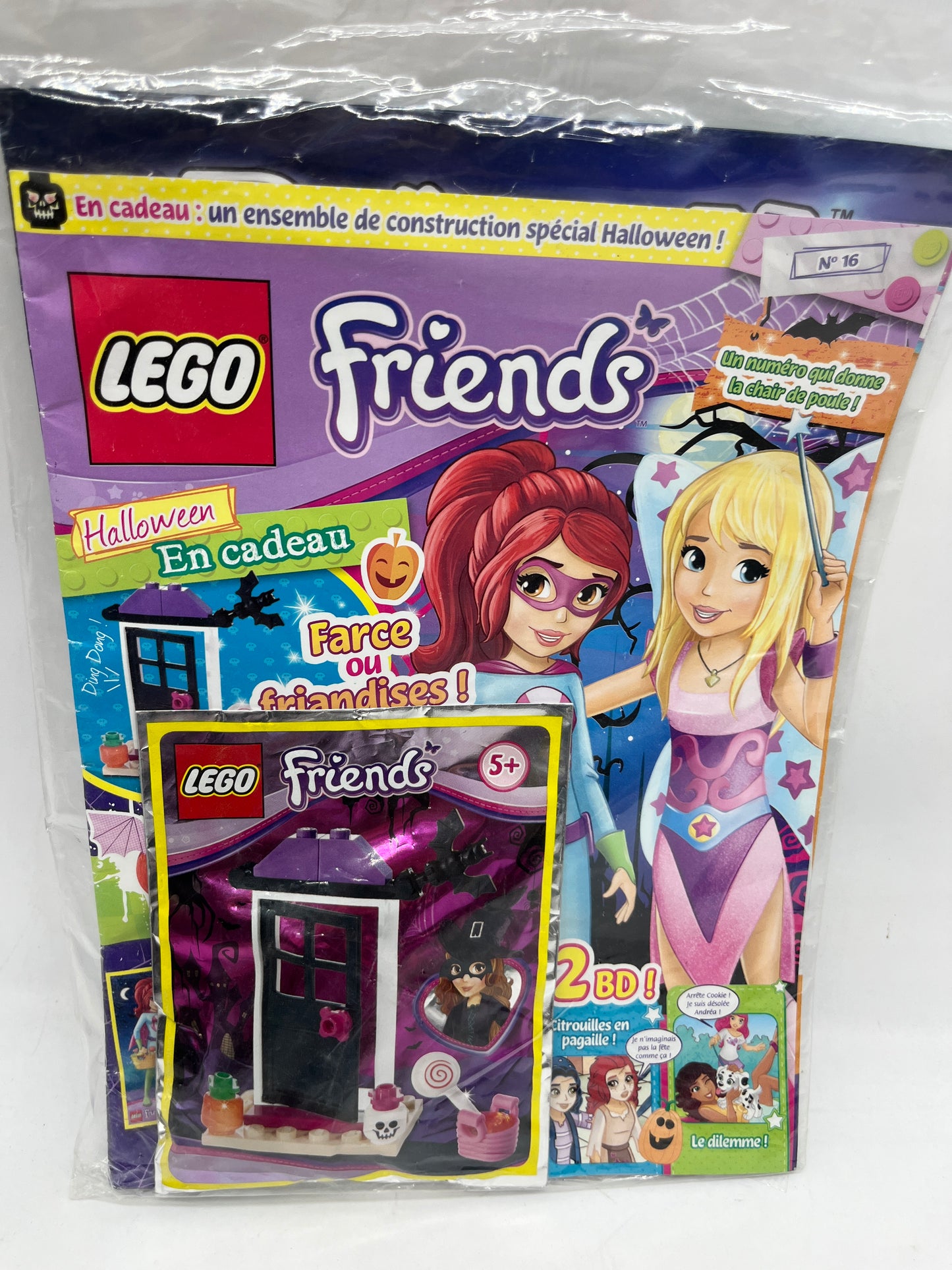 livre d’activité Magazine Lego Friends  avec son sachet à construire numéro 16 Neuf