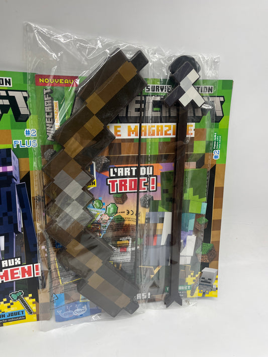 livre d’activité Magazine  Minecraft avec son arc numéro 2 neuf sous blister