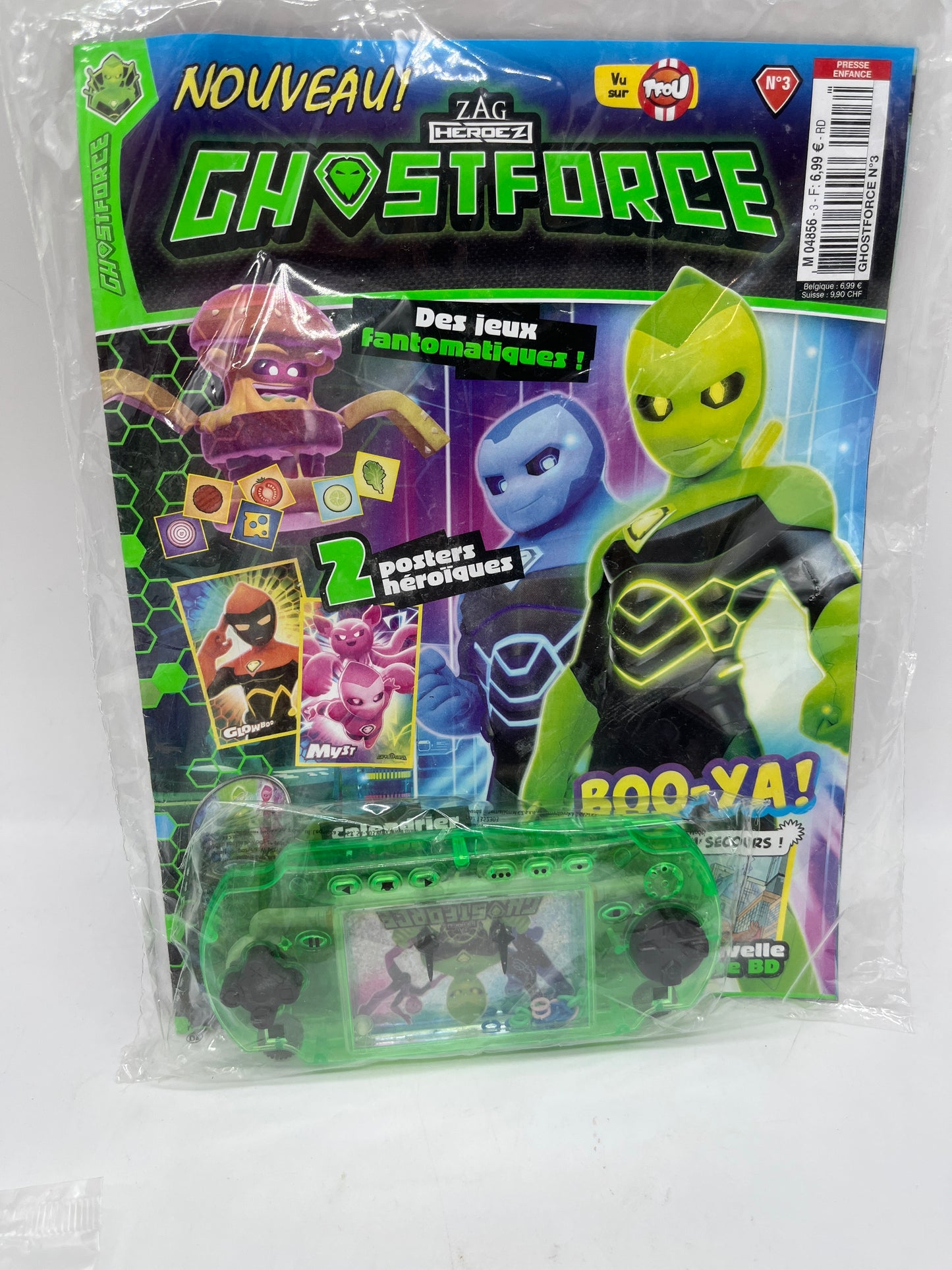 livre d’activité Magazine Ghostforce Alien avec son gamewater jeu d’eau  Neuf !