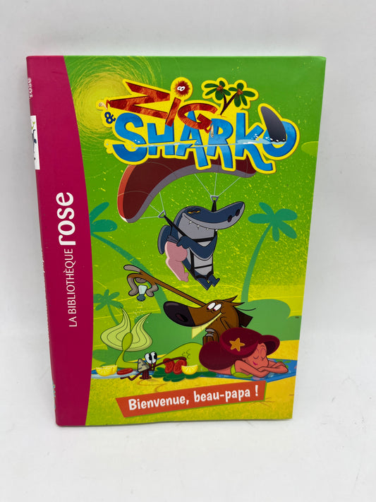 Livre histoire Ma bibliothèque rose Mes lectures Zik et Sharko bienvenue Beau papa Neuf