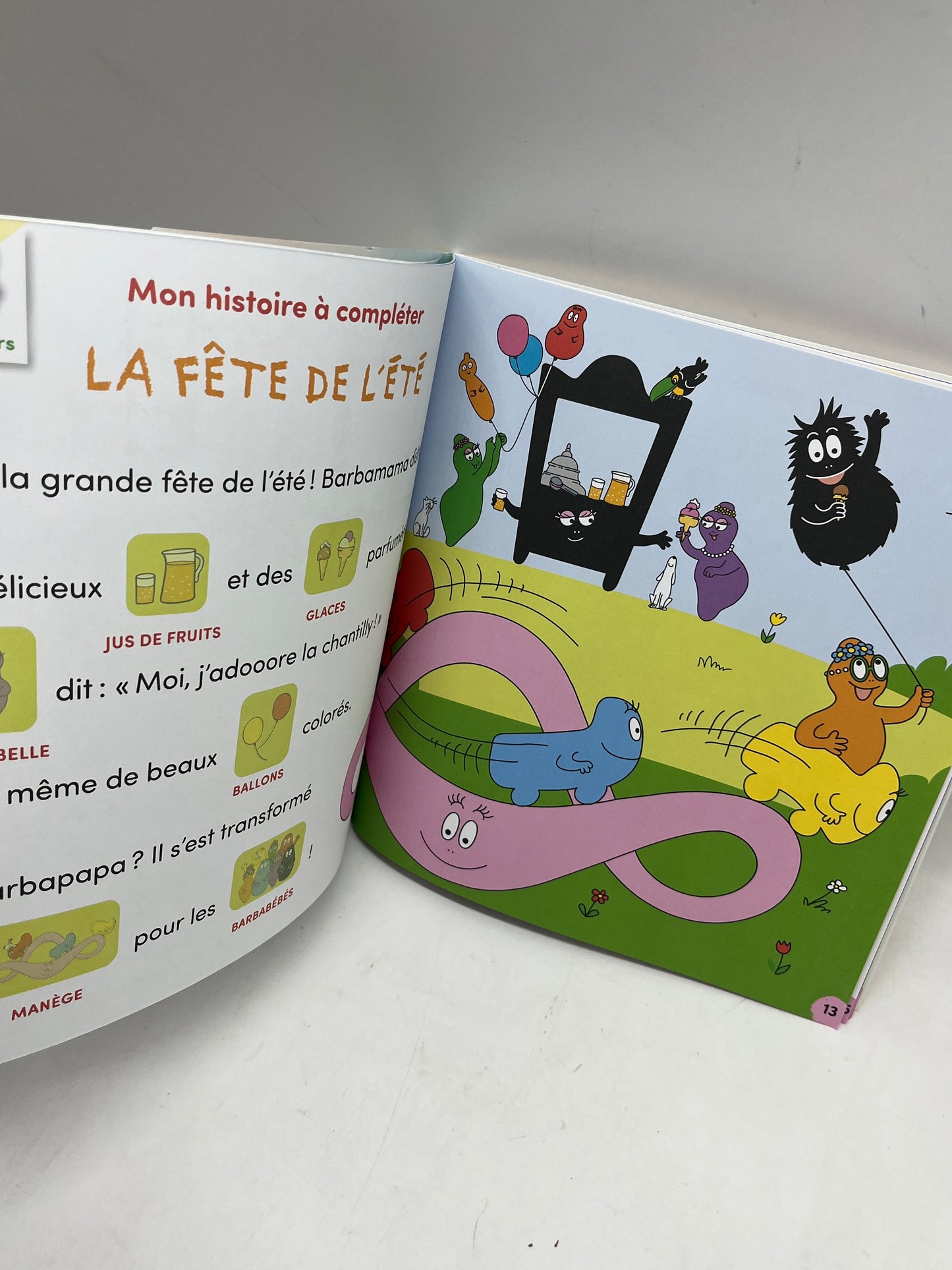 Magazine Livre d’activités souple Barbapapa histoire  avec ces 50 stickers  Été 2023 Neuf !