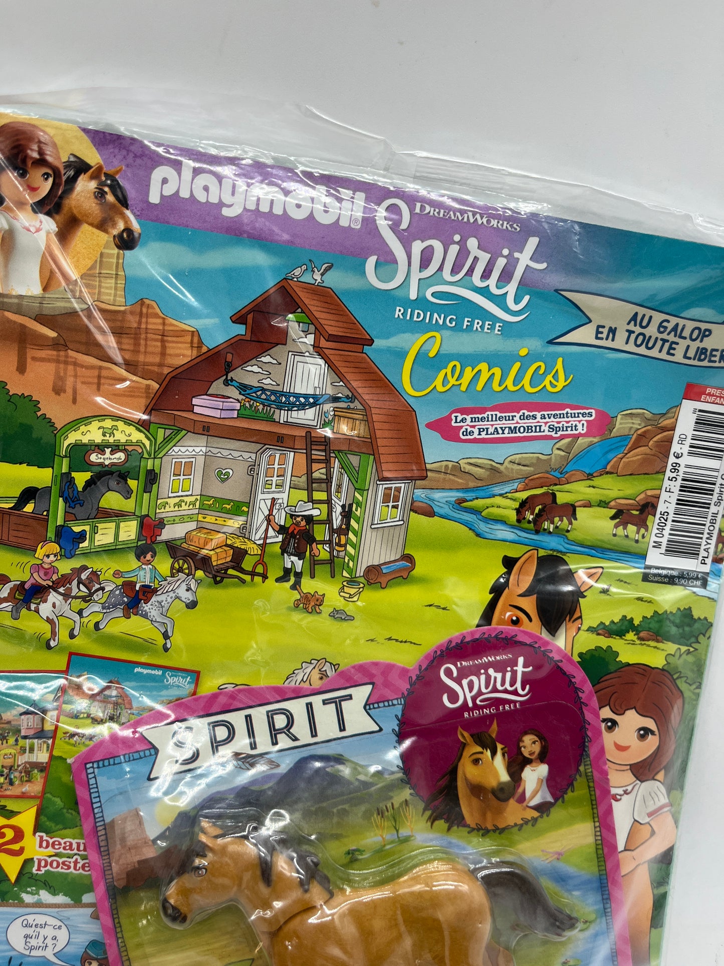 Livre D’activité magazine Playmobil  Spirit avec sa figurine Neuf