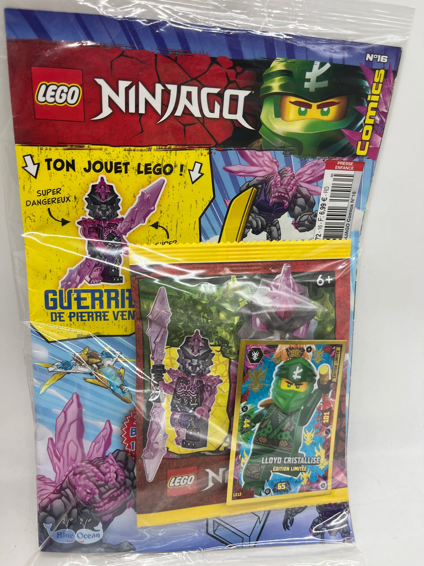 livre d’activité Magazine Lego Ninjago comics avec sa mini figurine Guerrier des pierres Vender Neuf !