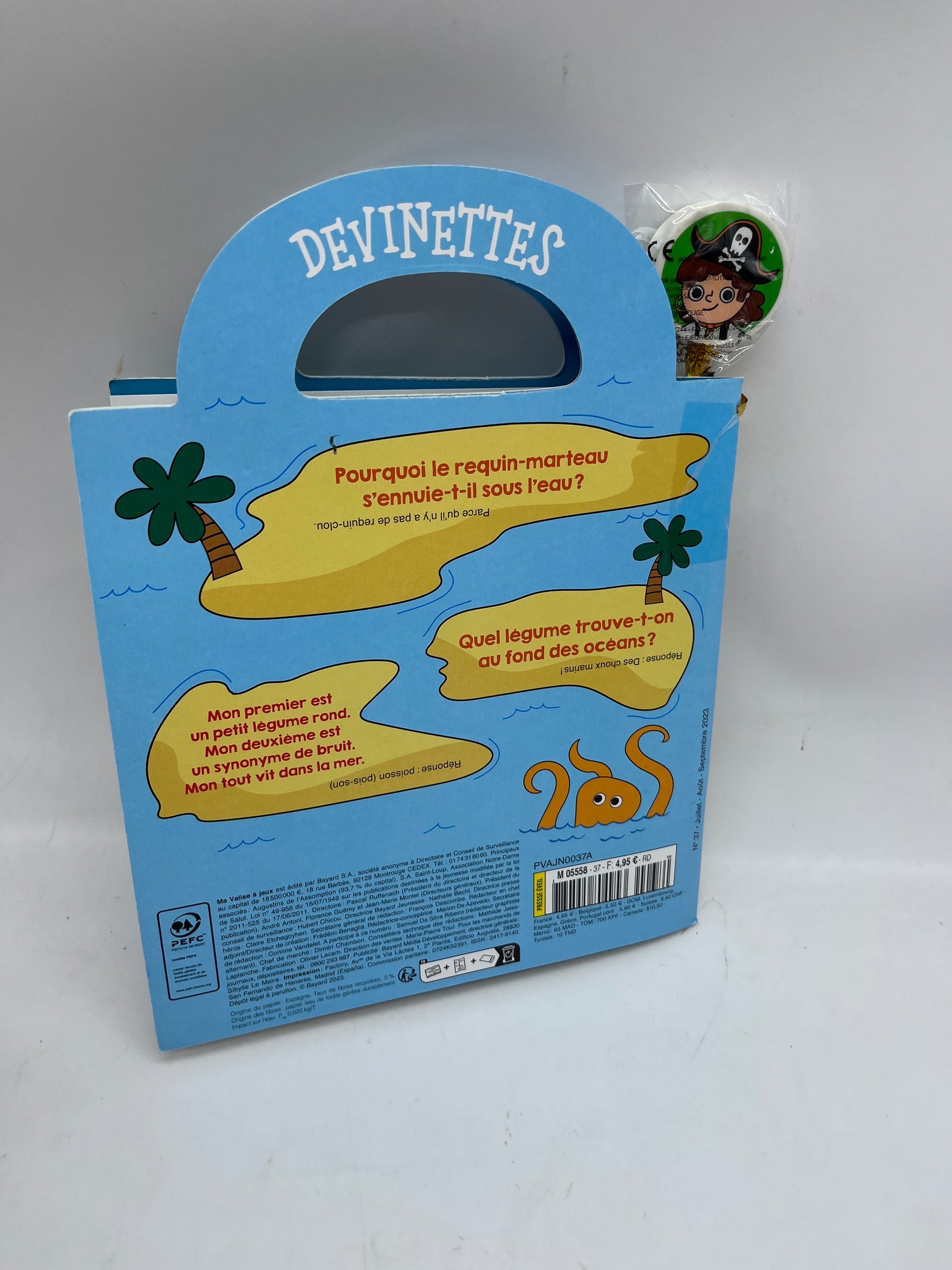 Livre d’activité Magazine Ma valise à jeux spécial  Pirate avec crayon Neuf