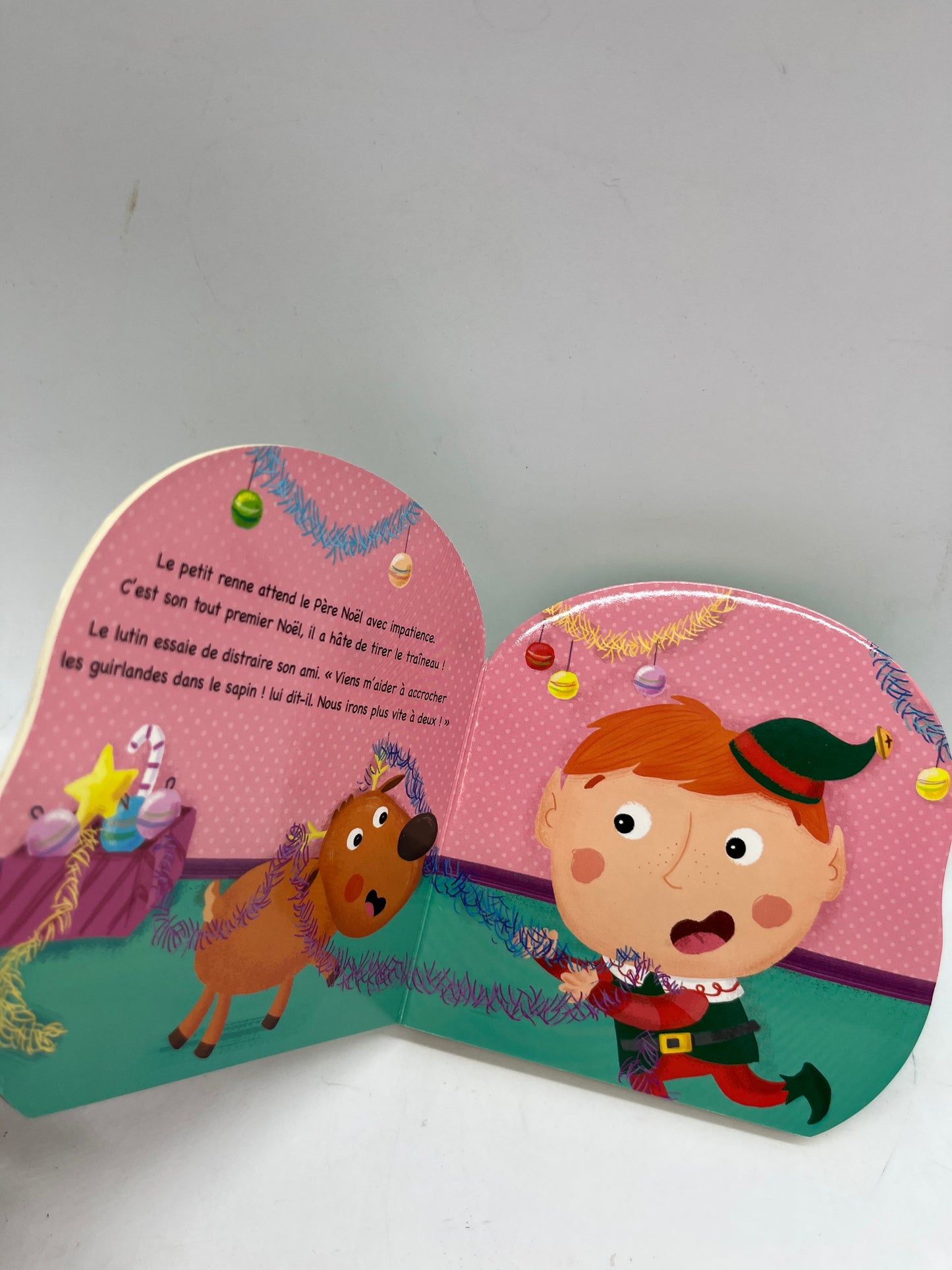 Livre histoire Petit renne spécial Hiver entièrement cartonné et les yeux qui bougent Neuf dès 1 ans