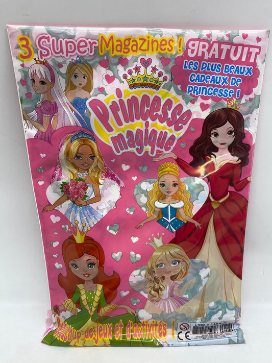 Livre d’activité  Magazine  Pochette surprise avec cadeaux Princesses Magique Neuf  Idéal 3/6 ans