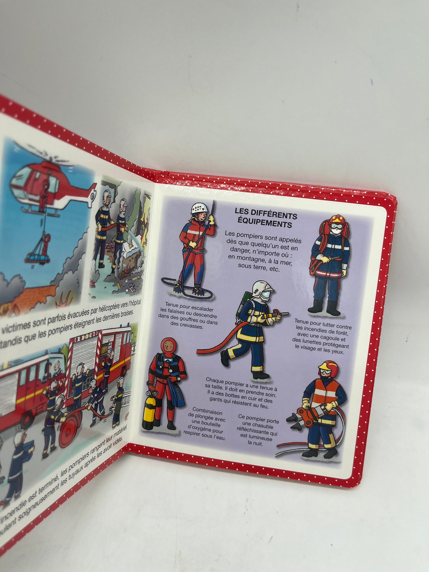 livre Imagerie des touts petits Éditions Fleurus Thème Les pompiers  Neuf jamais ouvert