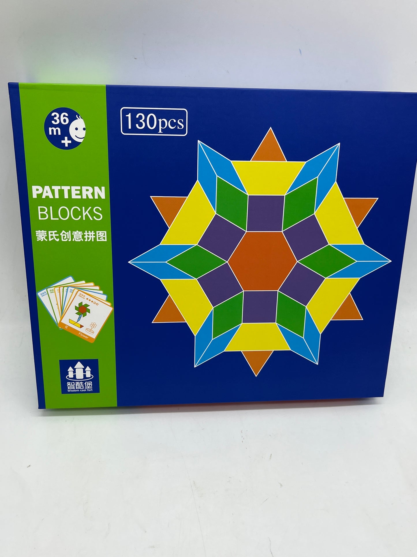 Jouet jeu activités apprentissage 
Puzzle en bois Type Montessori Tangram Géométrie motif couleur forme avec ces 130 pièces en bois Neuf