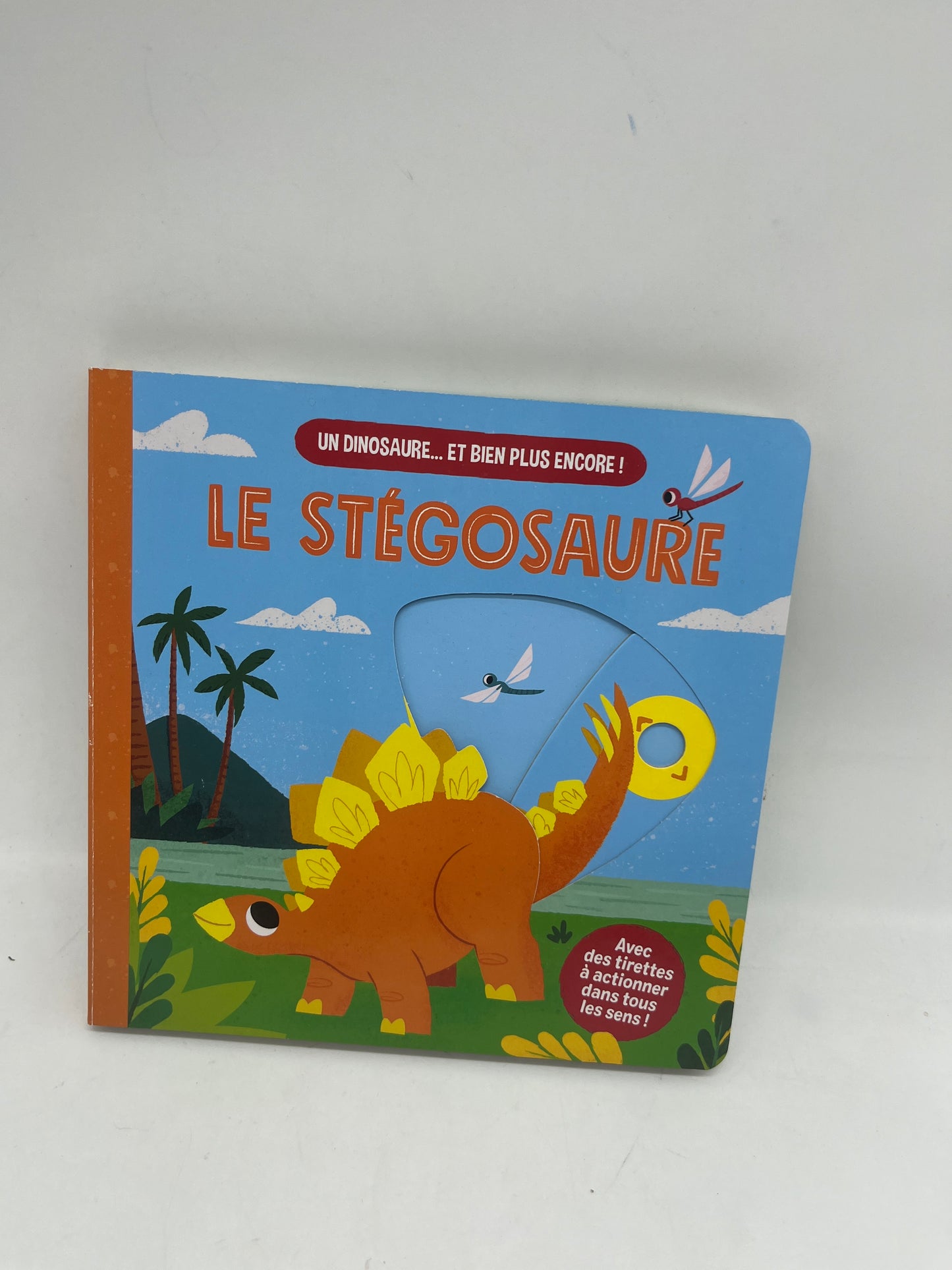livre  Dinosaure Le Stégosaure livre animé avec tirette édition Kimane Neuf