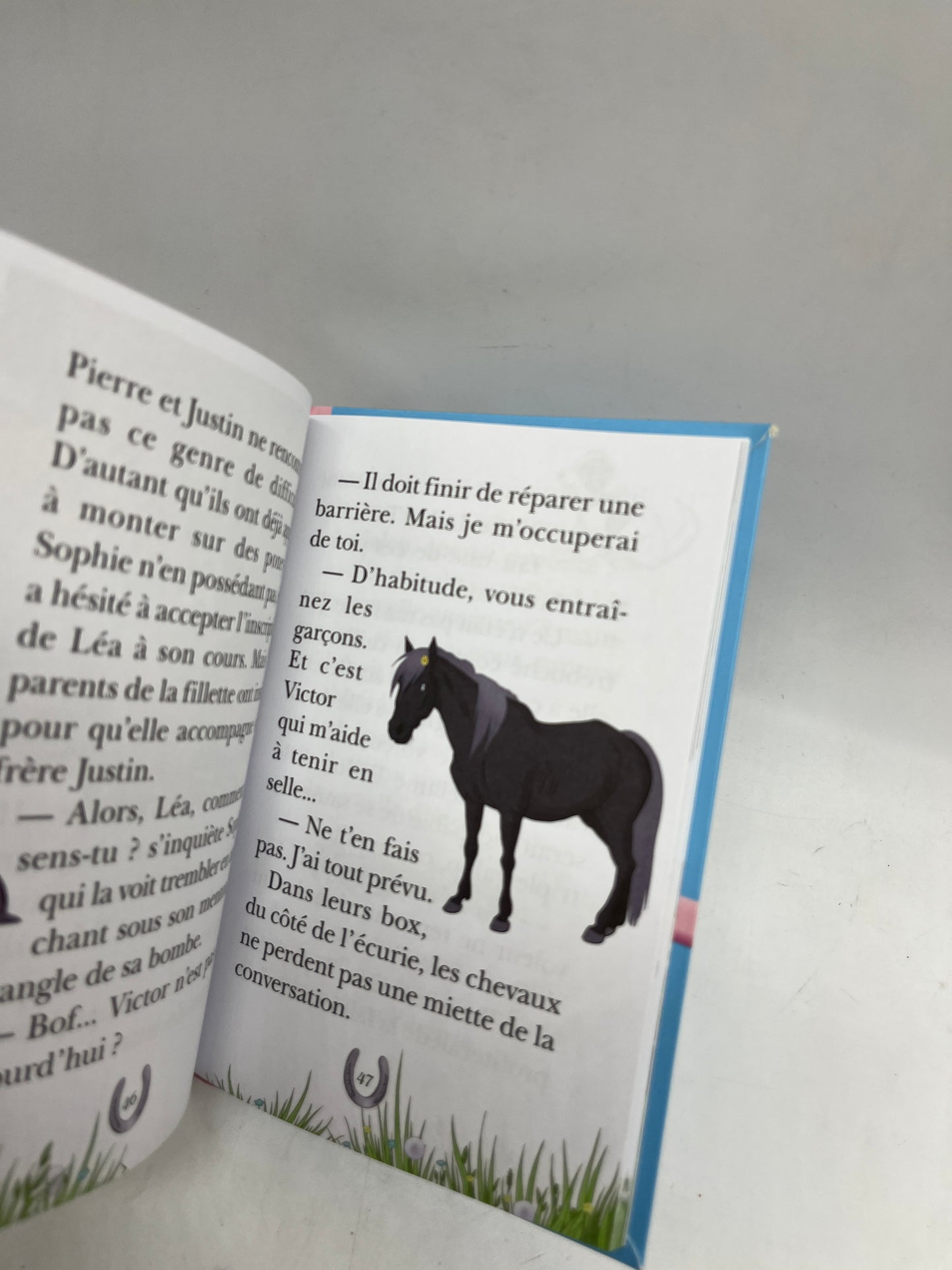 Livre histoire Ma bibliothèque rose Mes premières lectures  Mes amis les chevaux Un nouveau pensionnaire Neuf