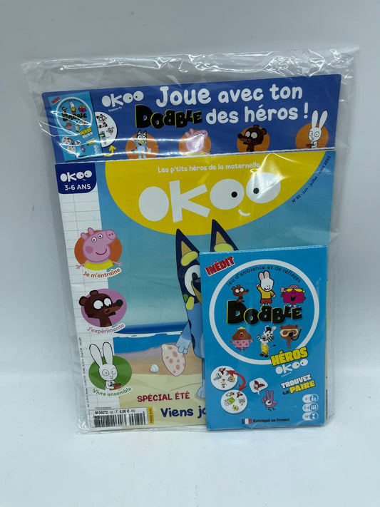 magazine livre d’activité   Des p’tit heros Okoo  Pig tchoupi zou avec son jeu de société DOBBLE