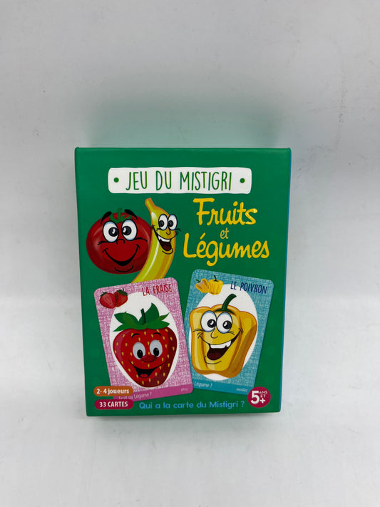 Jeu  de société Jeu Mistigri Fruits et Légumes  avec ses 33 cartes !  Jeu de stratégie malice et mémoire Neuf