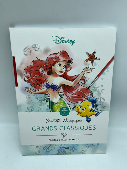 Livre d’activités Je peins Palette Magique Spécial Disney les grands classiques Peinture facile avec son pinceau et ses palettes inclus Neuf