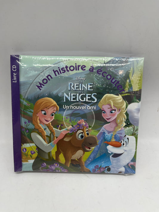 Livre Sonore Spécial Princesse La Reine des neiges Un nouvel ami Mon histoire histoires à écouter avec son CD Neuf !
