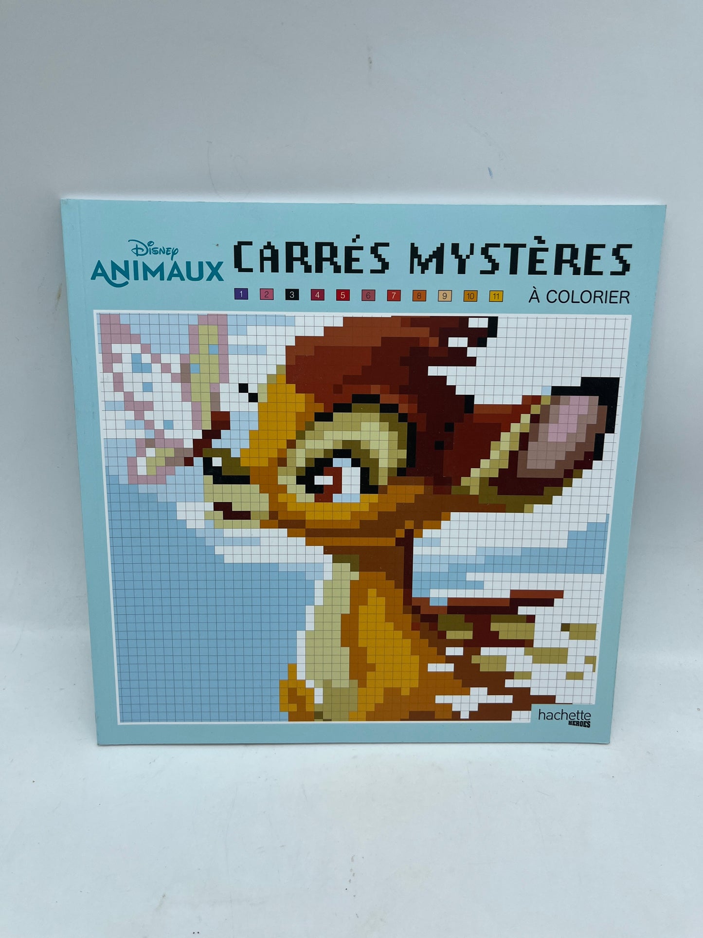 Livre d’activités Coloriages Mosaic Carrés mystères à colorier portraits de Héros Disney modèles Animaux Neuf