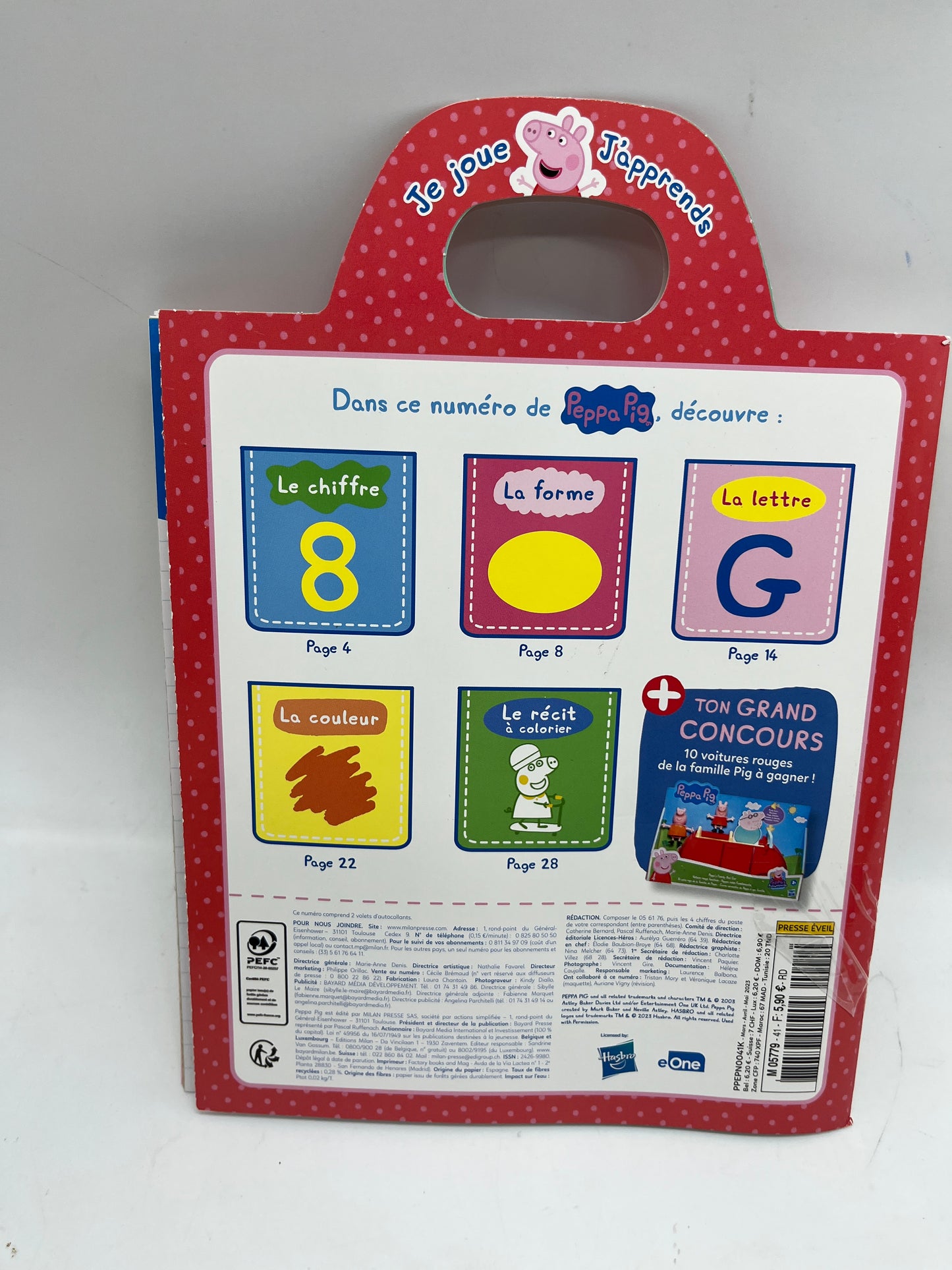 Livre d’activités Magazine Je Joue j’apprends Peppa pig Mon année de maternelle 80 gommettes couleur lettre chiffres numéro 41