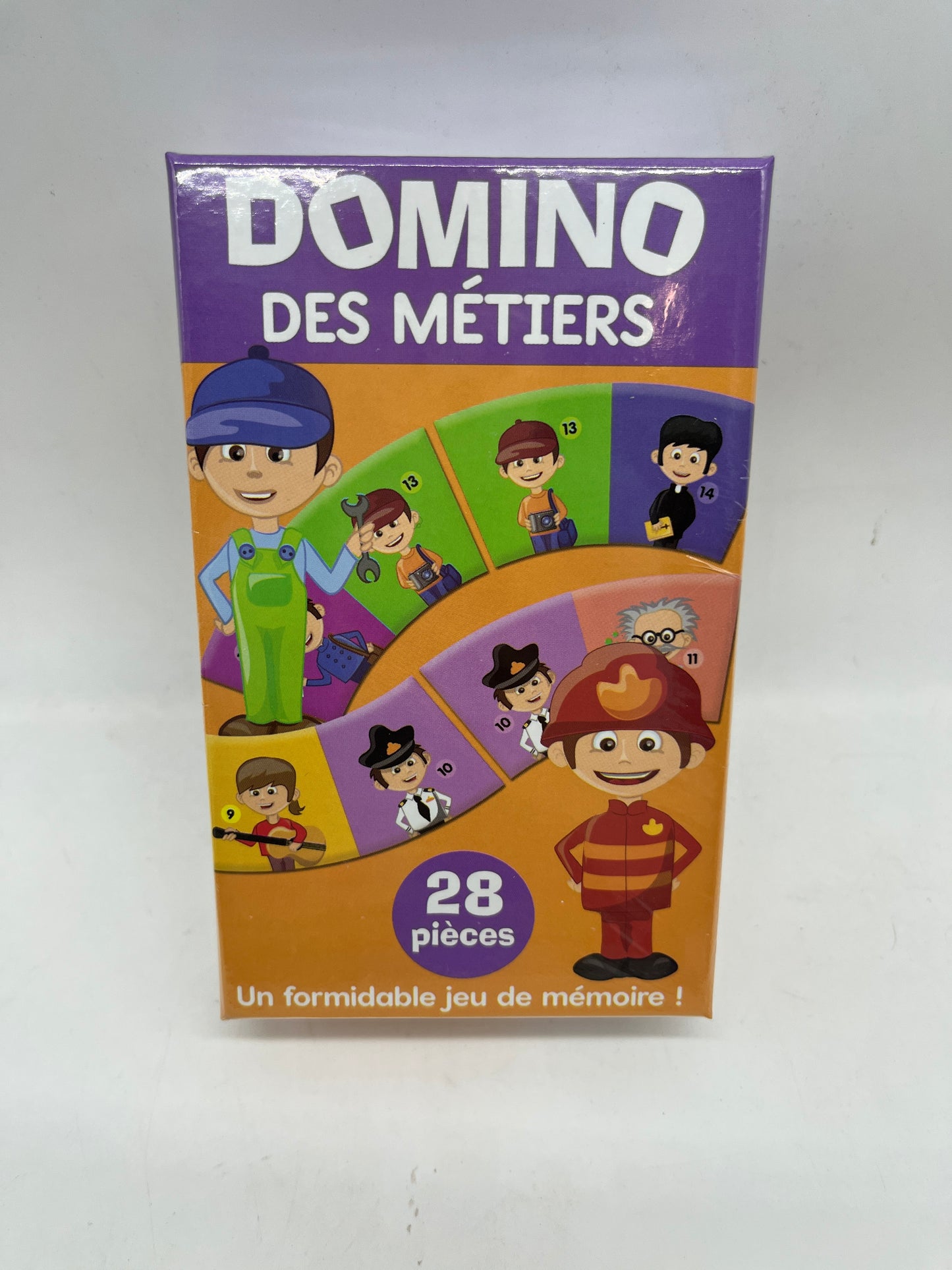 Jeu  de société Domino des Métiers avec ces 28 pièces à assembler Jeu de concentration  et observation Neuf