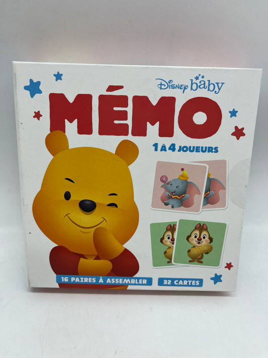 Jeu Activités Disney Baby Mémo 16 paires de carte à assembler Neuf