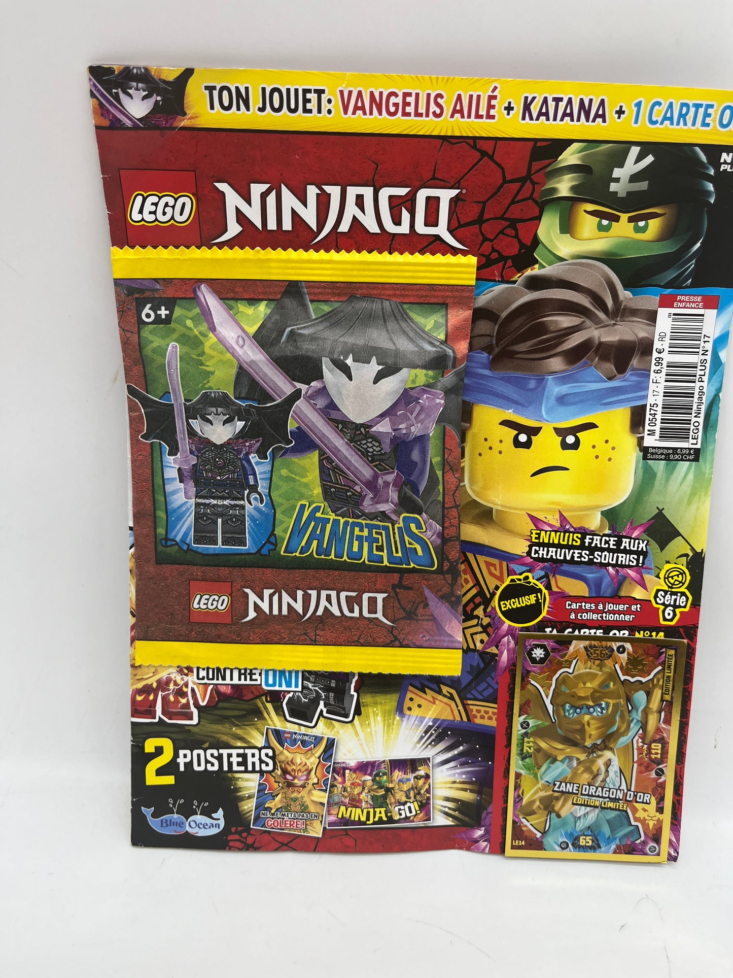 livre d’activité Magazine Lego Ninjago  avec sa mini figurine Vangeus Neuf !