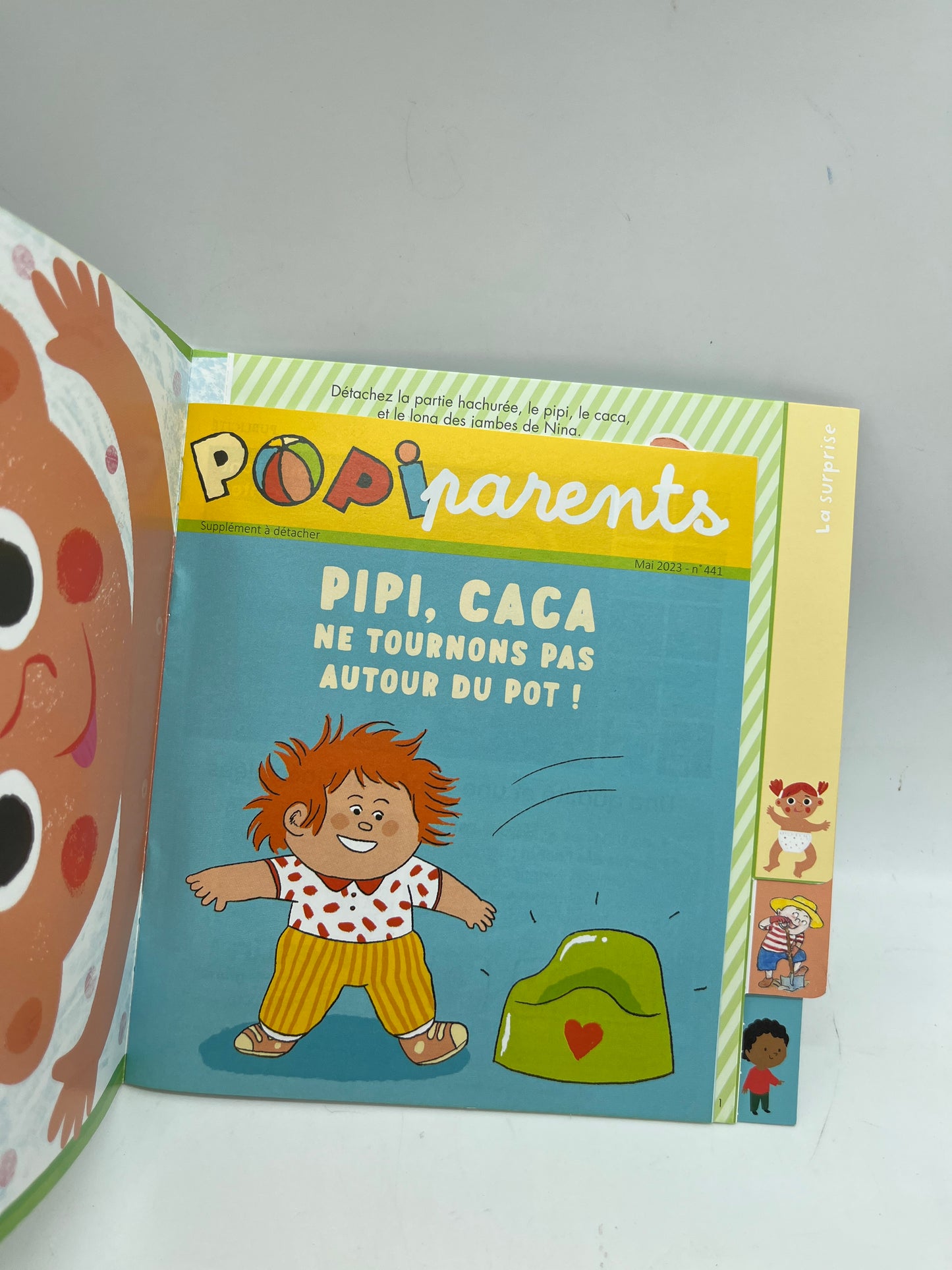 livre d’activité Magazine POPI Petit Ours brun sur le pot  thème la propreté Neuf !