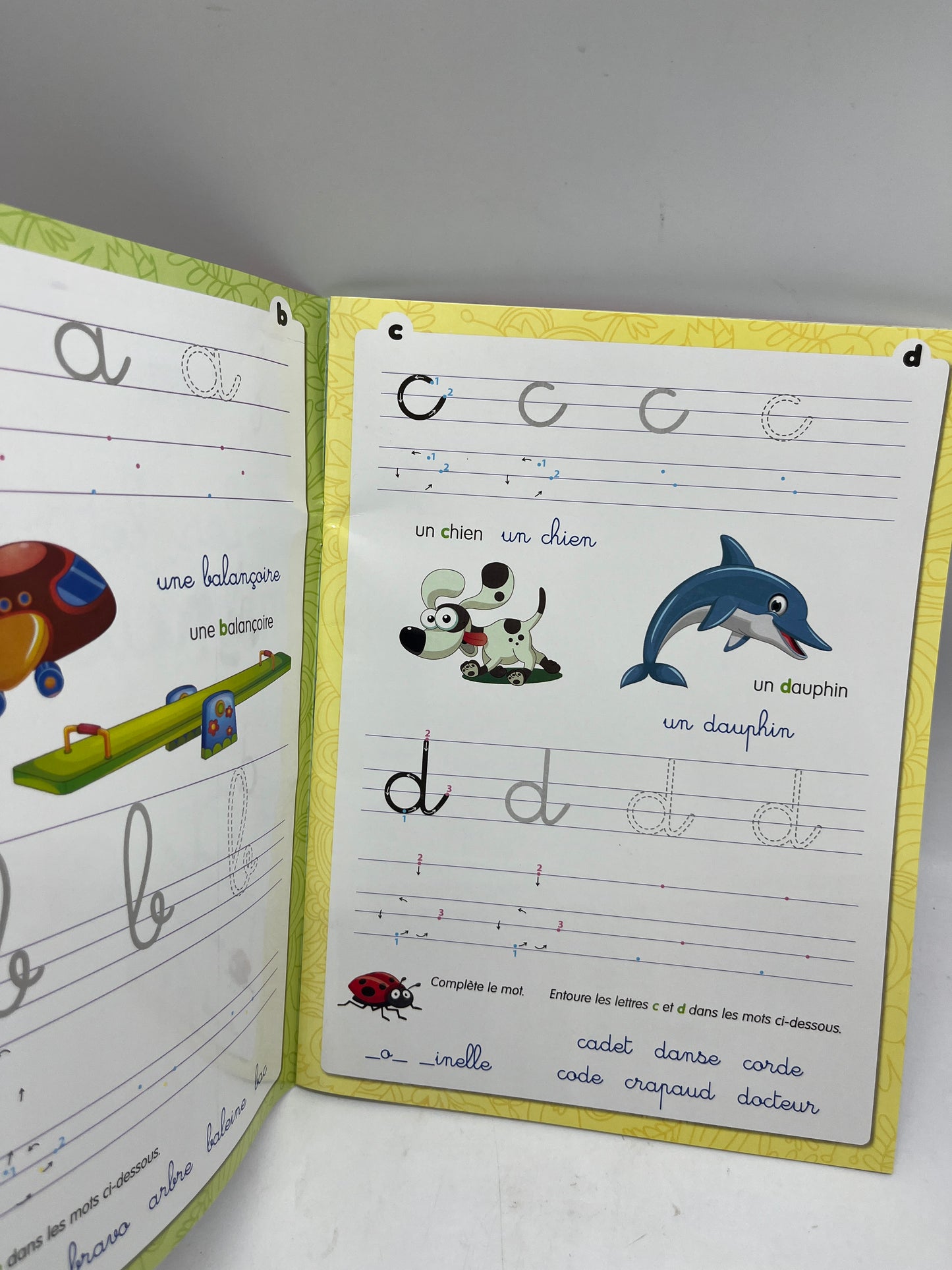 livre d’activité exercice Les lettres minuscules avec son marqueur Neuf Methode Boscher Neuf