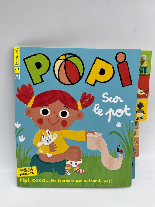livre d’activité Magazine POPI Petit Ours brun sur le pot  thème la propreté Neuf !