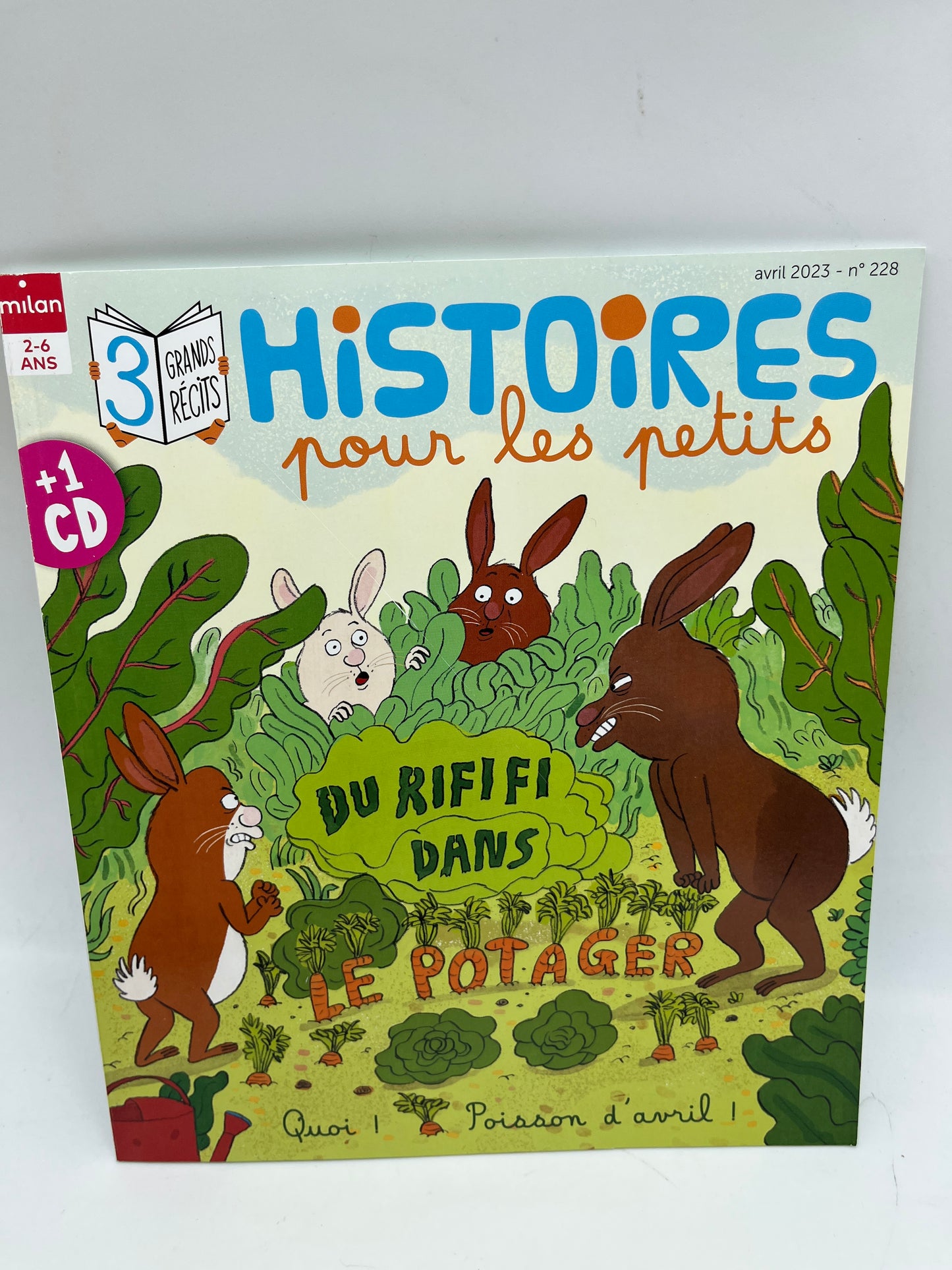 Livre d’activité magazines Histoires pour les petits avec Cd  modèle Du rafikiki dans le potager Neuf