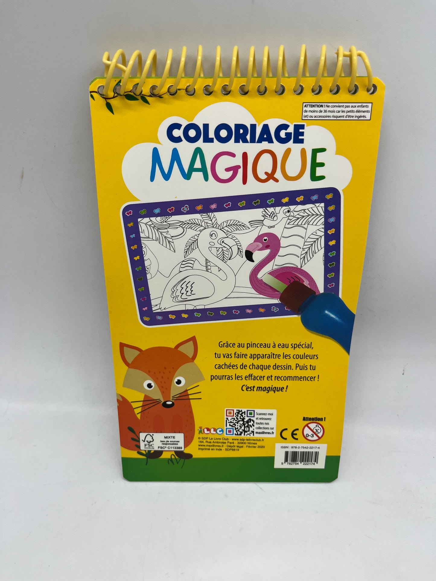 livre d’activité Eau surprise Coloriage magique avec son stylo adapté aux petites mains thème les animaux Neuf