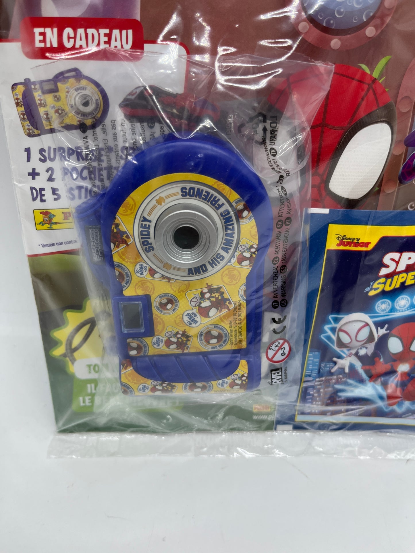 Livre d’activité magazines Disney Spidey avec sa visionneuse Spiderman Marvel Neuf