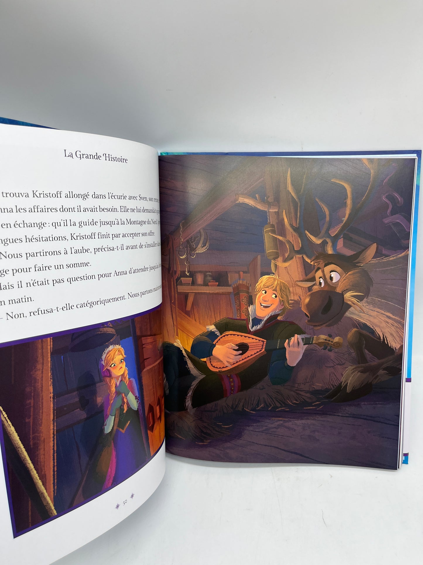 Livre Histoires grand Format Disney Princesse la Reines des neiges  La grande histoire Disney Neuf