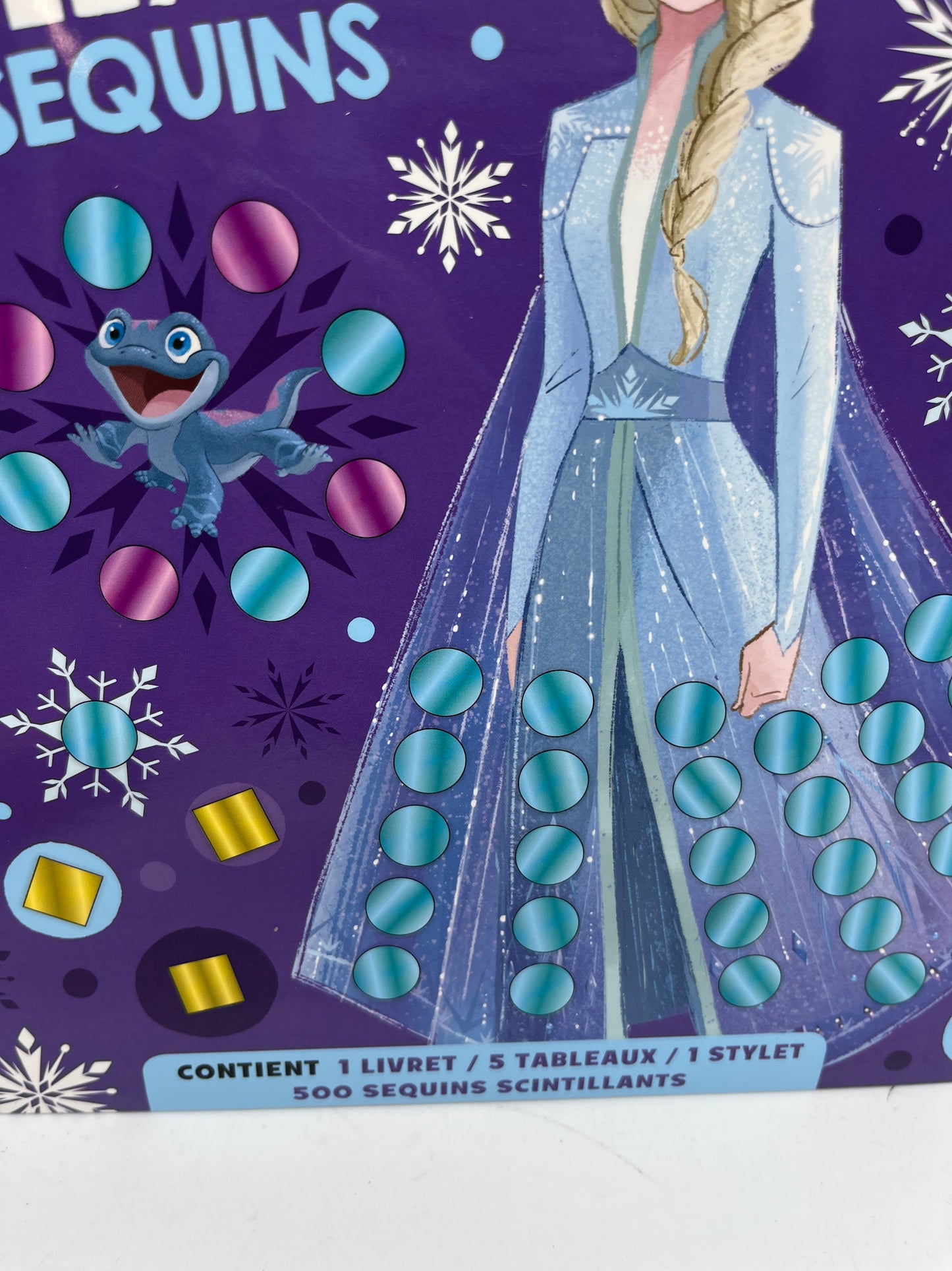 pochette d’activité les ateliers Mes tableaux à sequins Violet  Disney spécial princesses Neuf