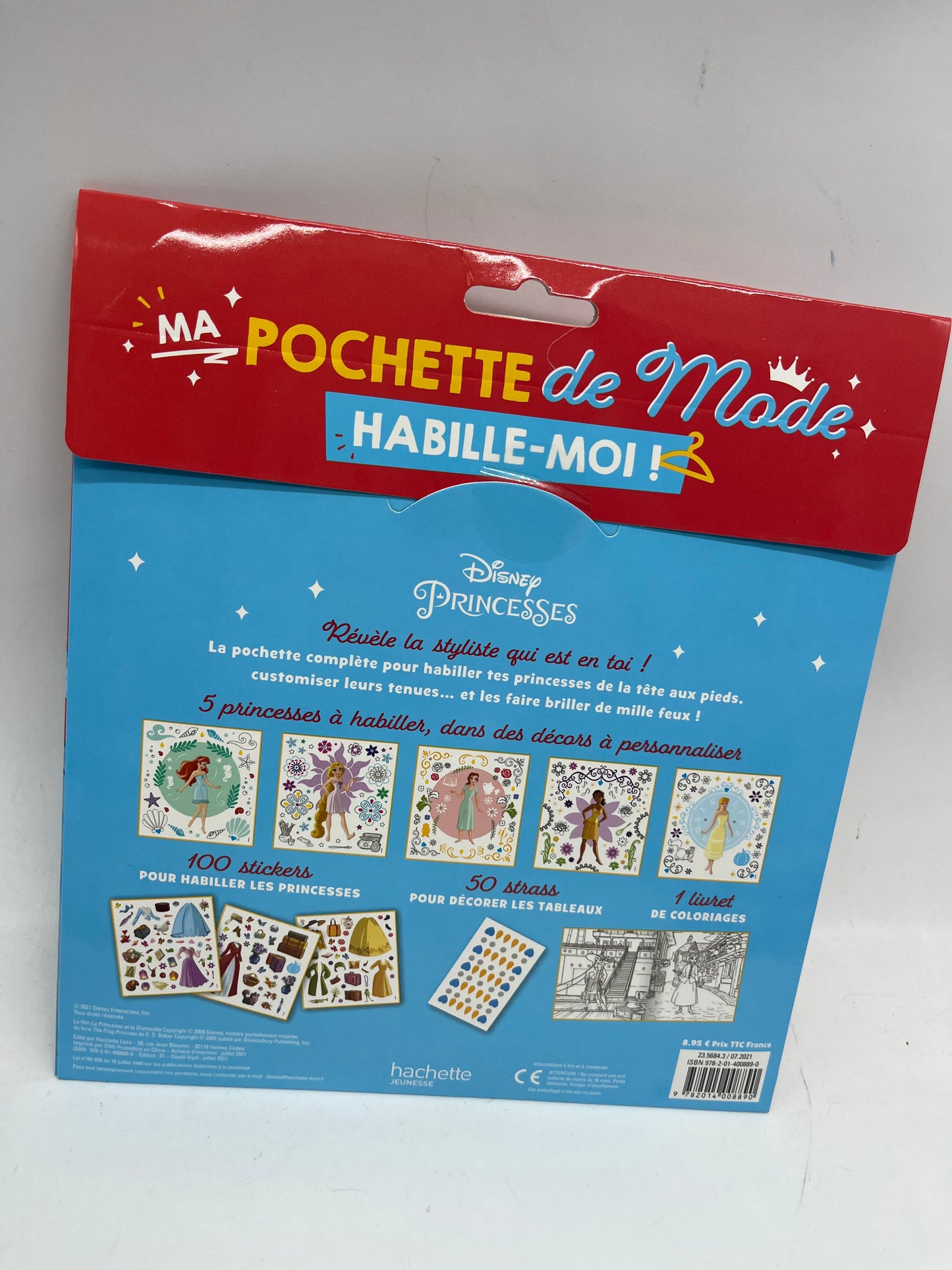 pochette d’activités Disney spécial princesses Ma pochette de mode Habille moi Thème viré en ville Neuf