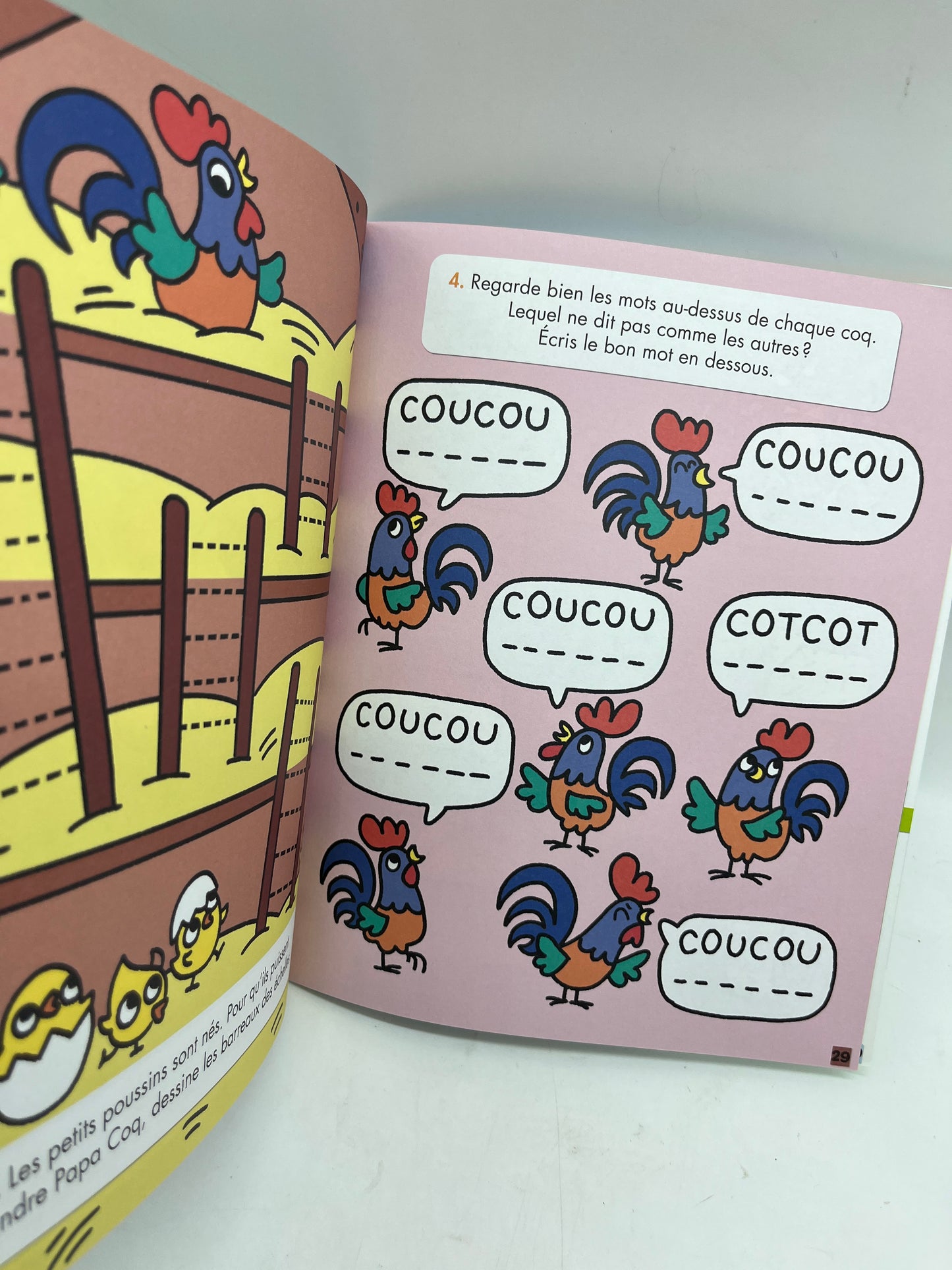 Livre d’activité Magazine TOUPIE les jeux de l’école avec ses 175 gommettes Coco le lapin  Neuf