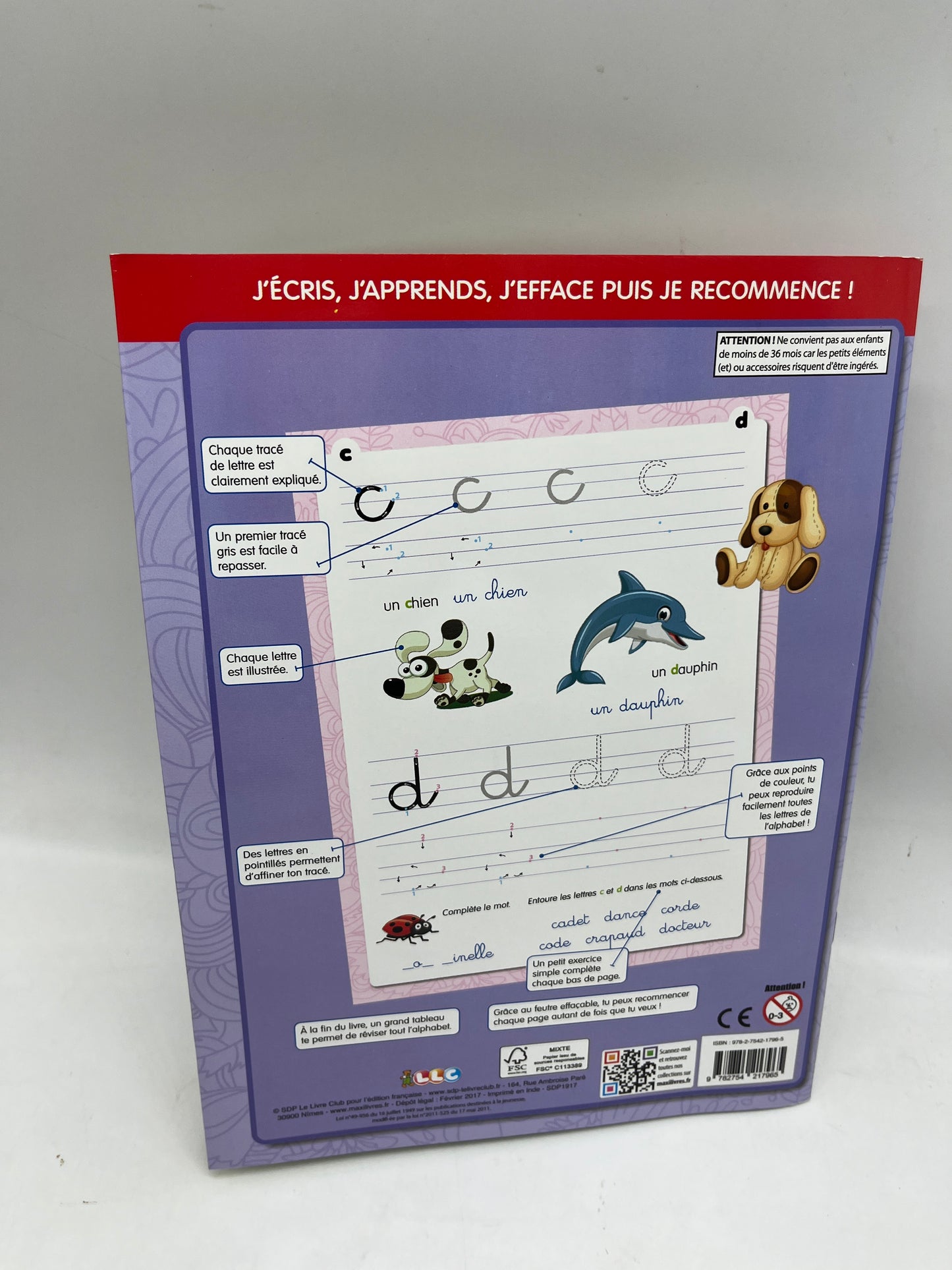 livre d’activité exercice Les lettres minuscules avec son marqueur Neuf Methode Boscher Neuf