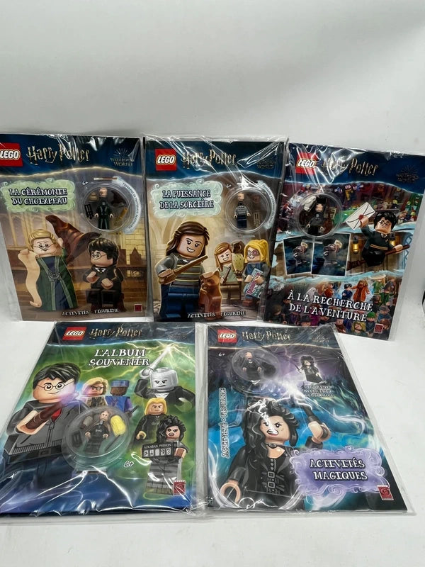 Lot de 5 livres D’activités Magazines Lego Ninjago Avec leurs figurines Neuf (Copie)
