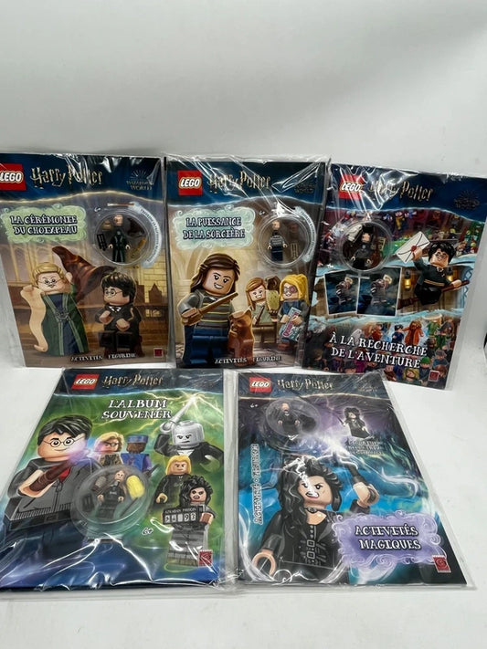 Lot de 5 livres D’activités Magazines Lego Ninjago Avec leurs figurines Neuf (Copie)