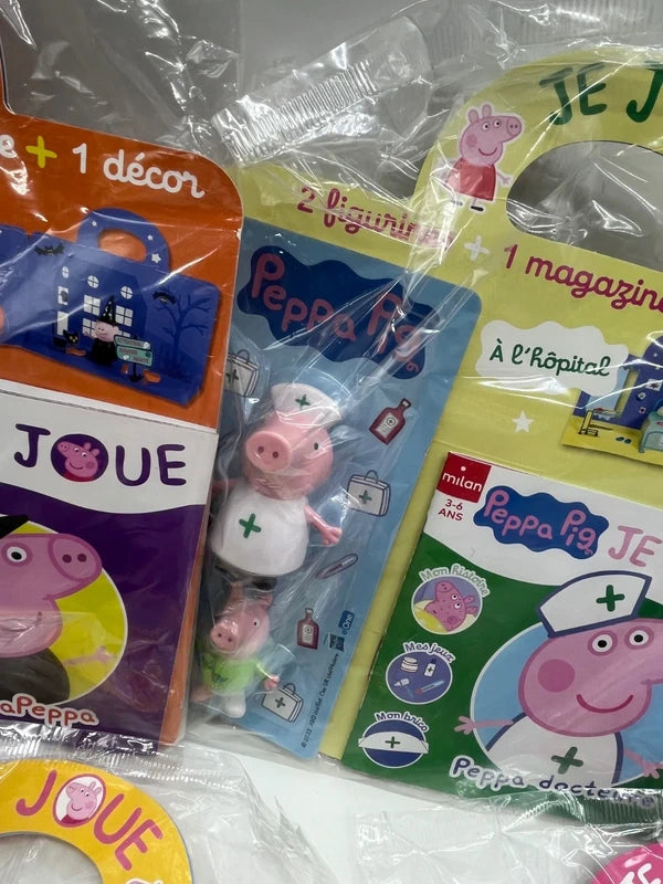Lot de 5 magazines livre d’activités Peppa Pig Je joue avec ses figurines inédite